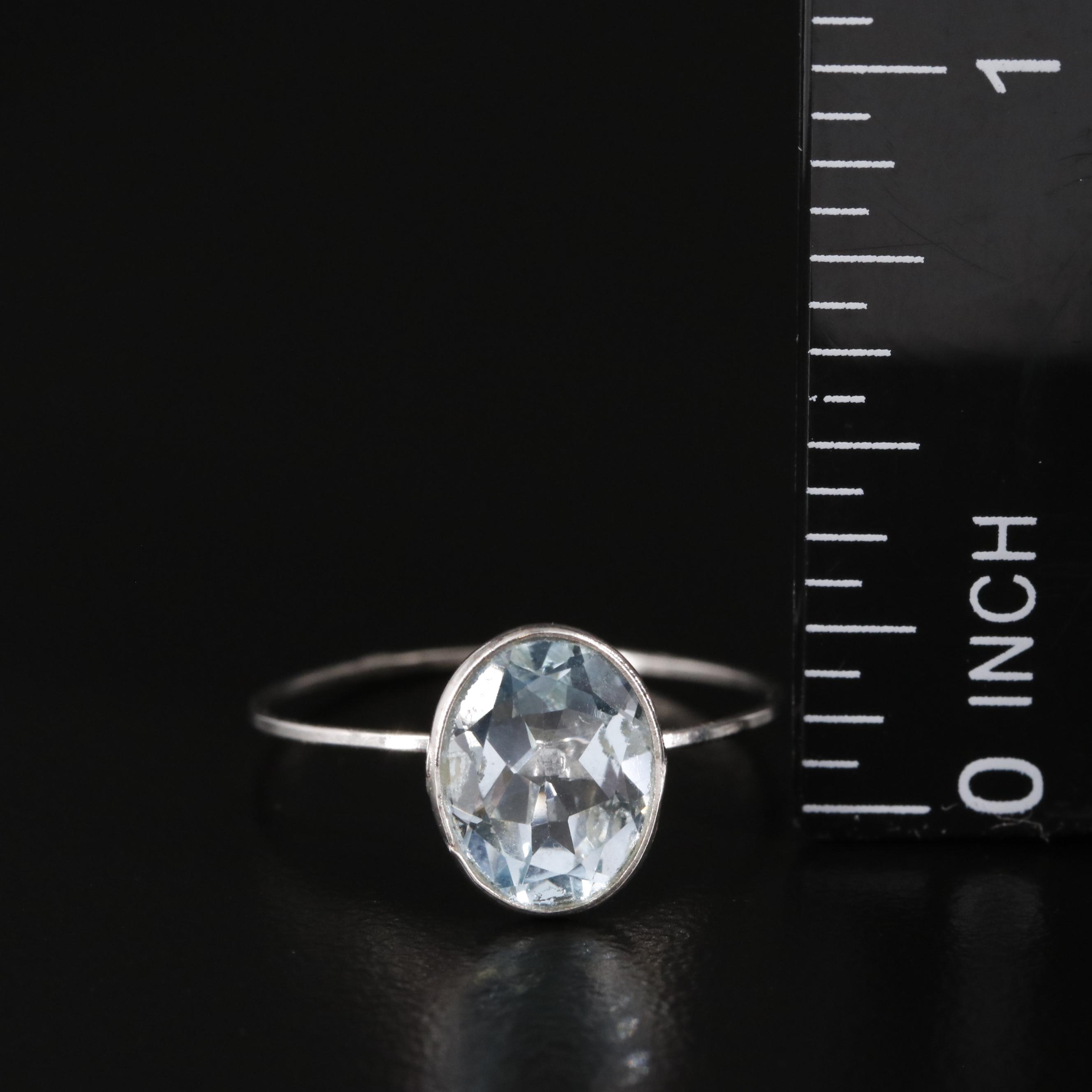 14K Blue Topaz Ring