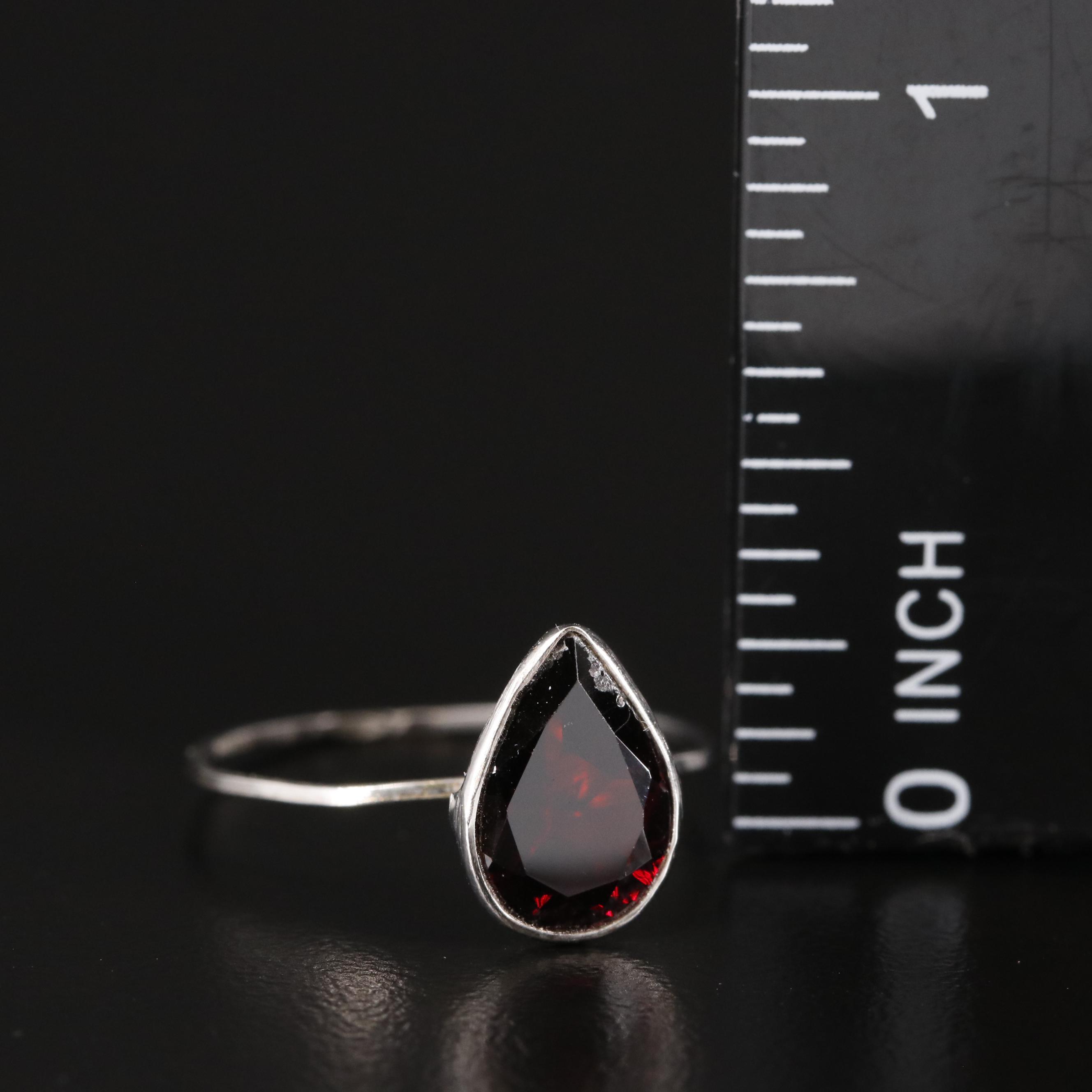 14K Garnet Ring