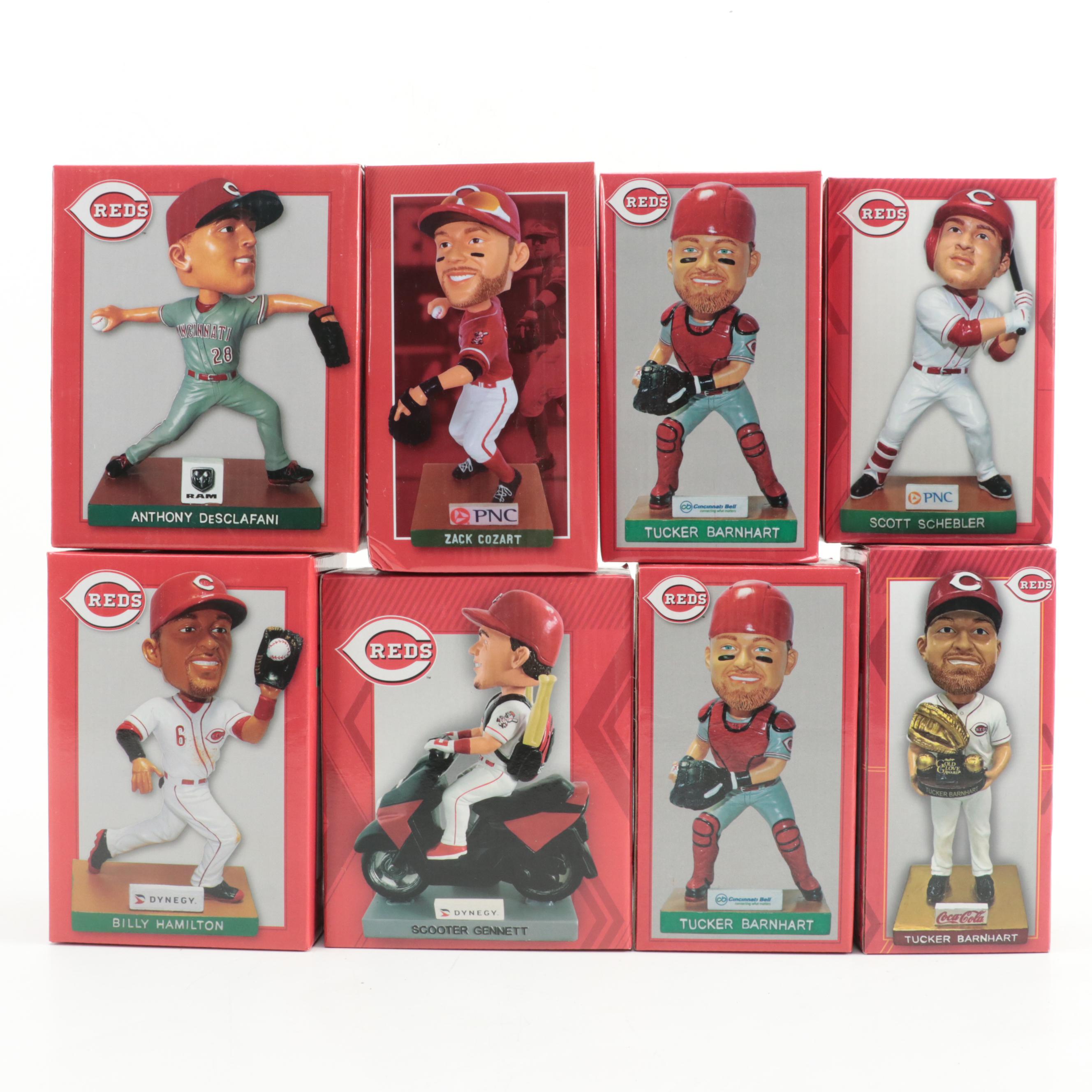 Cincinnati Reds Baseball Bobbleheads With Barnhardt, Hamilton, Cozart, More