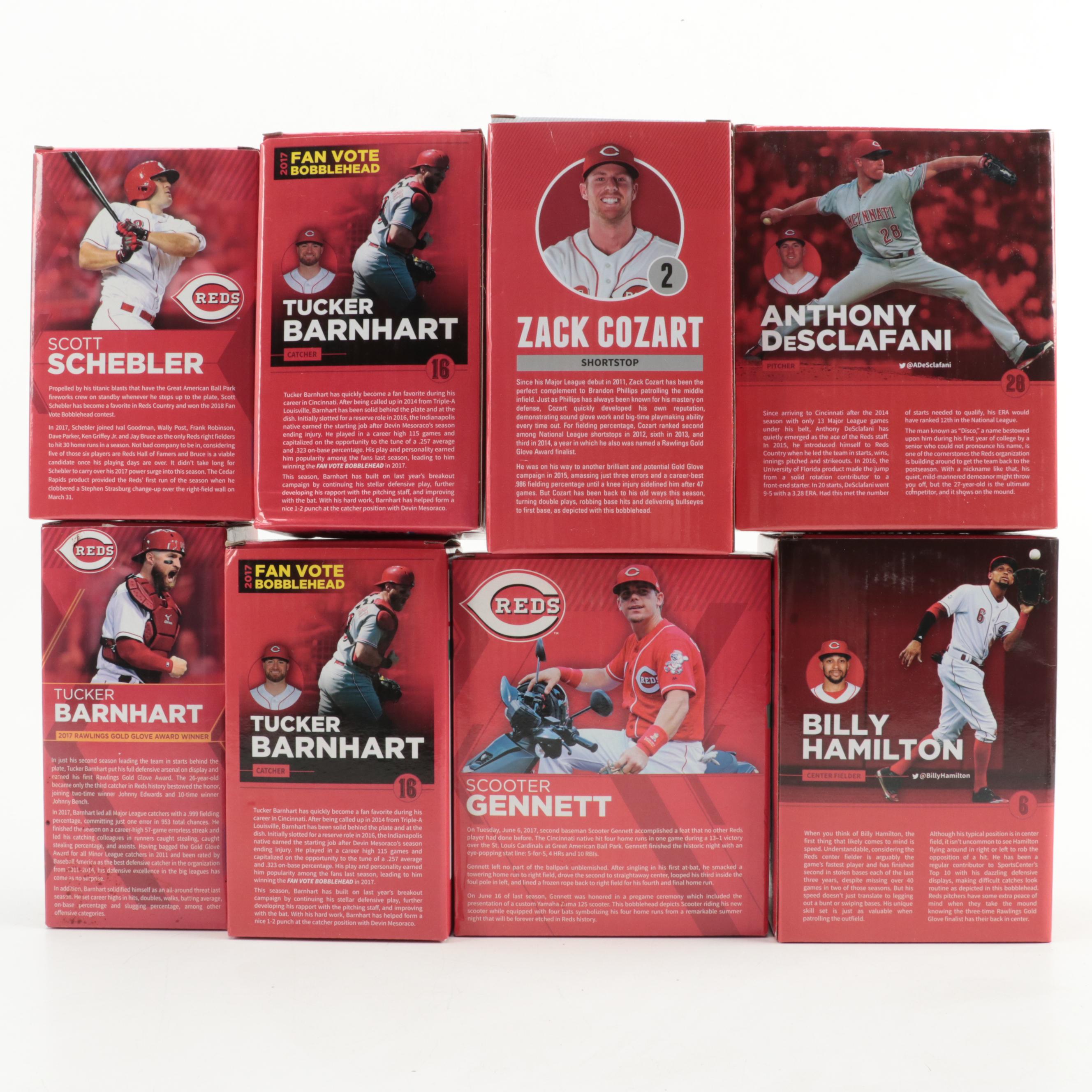 Cincinnati Reds Baseball Bobbleheads With Barnhardt, Hamilton, Cozart, More