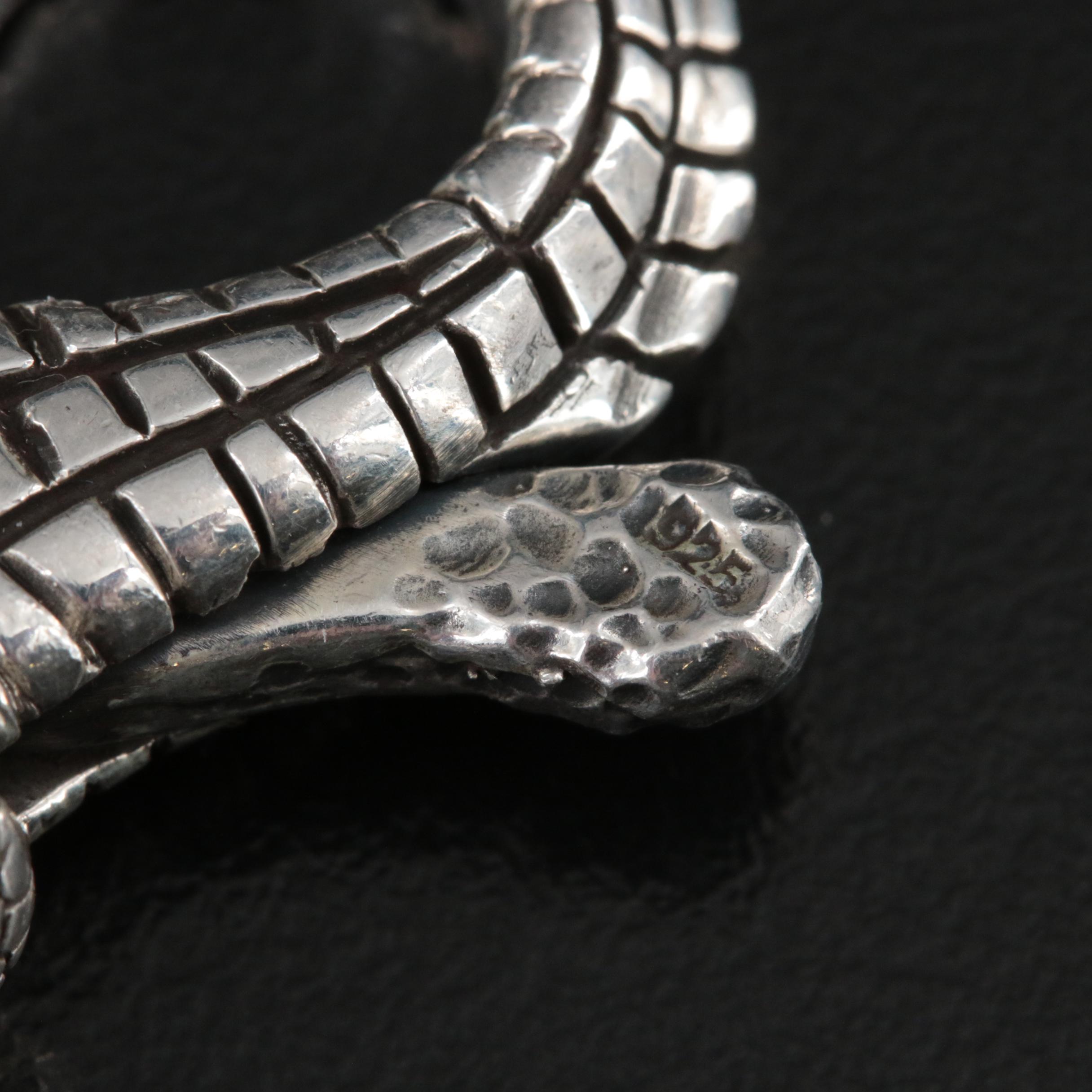 Sterling Alligator Link Bracelet