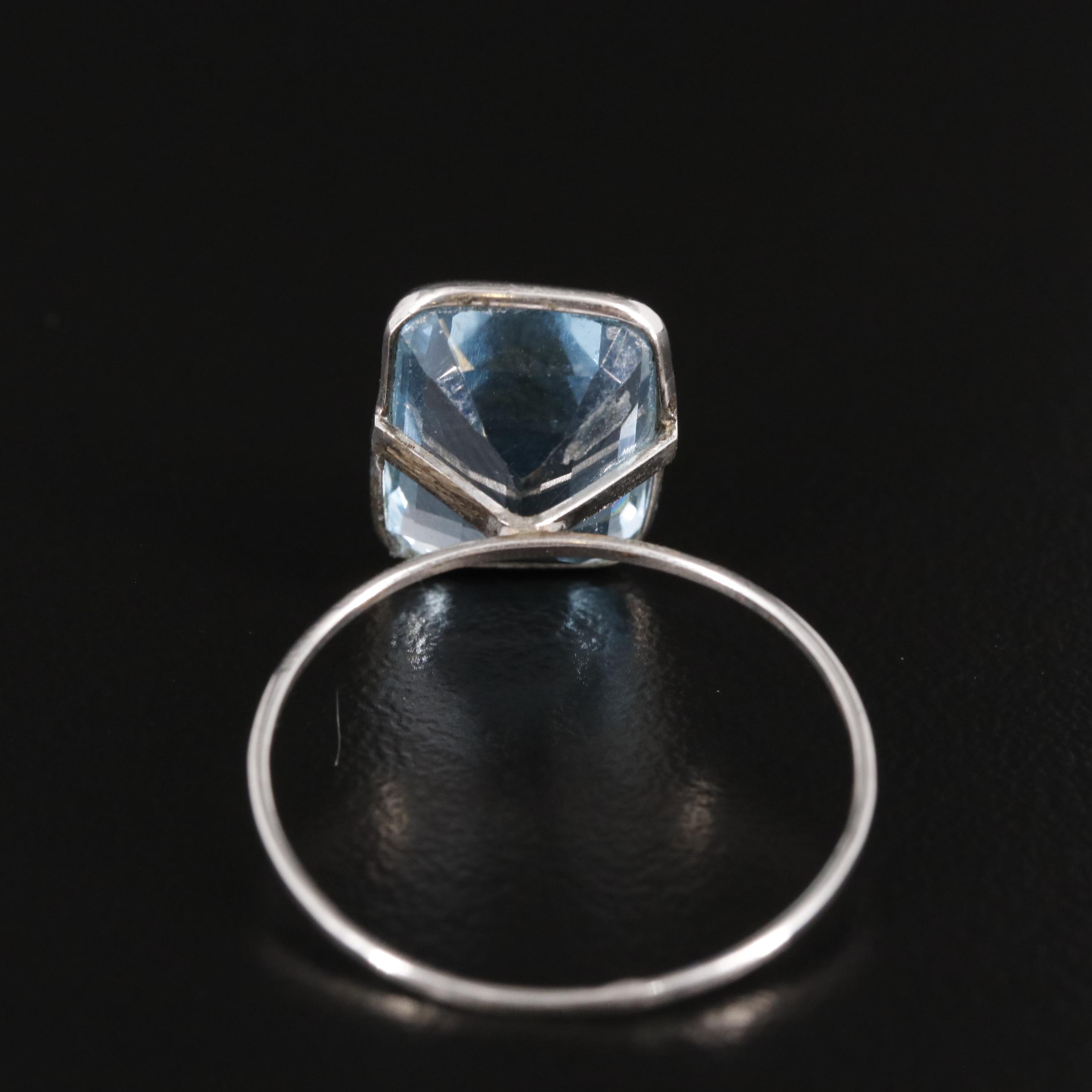 14K Blue Topaz Ring