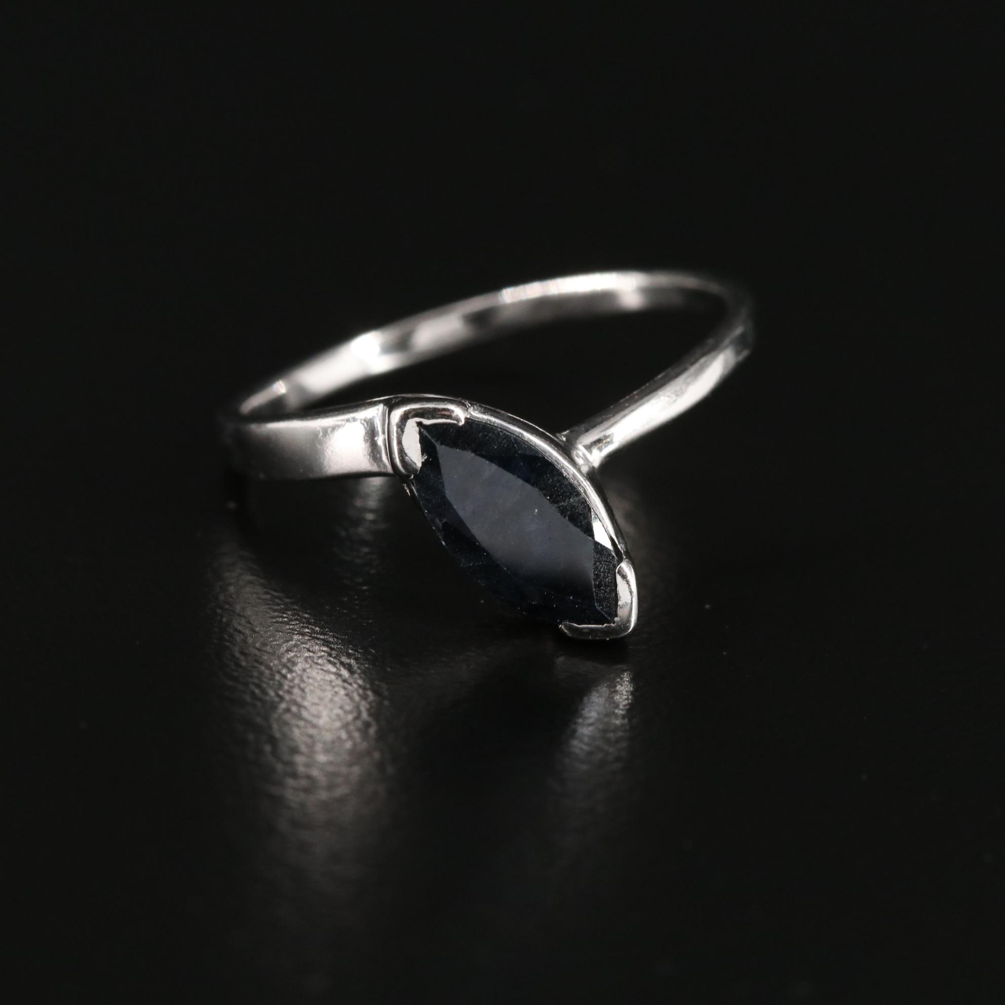 Sterling Sapphire Ring