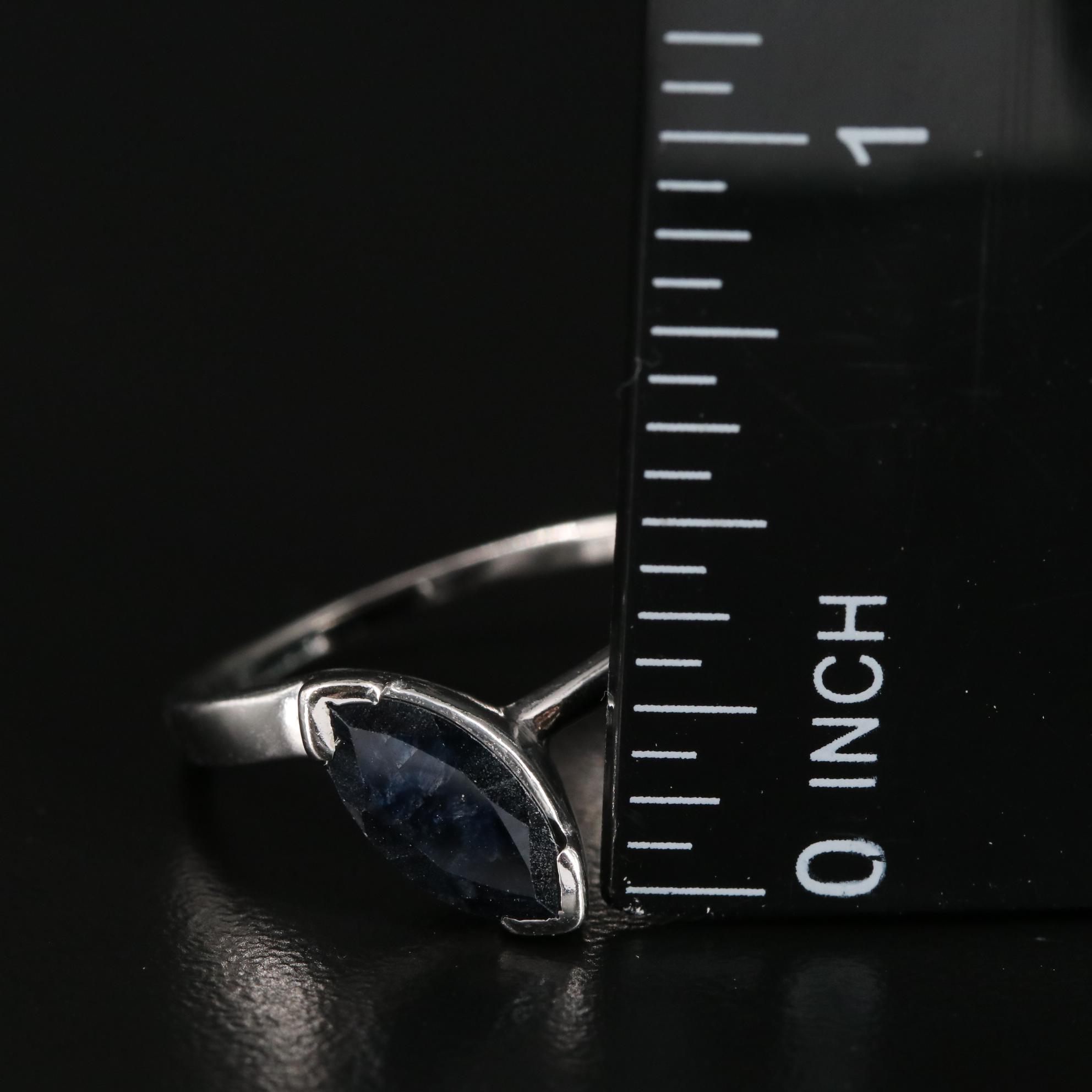 Sterling Sapphire Ring
