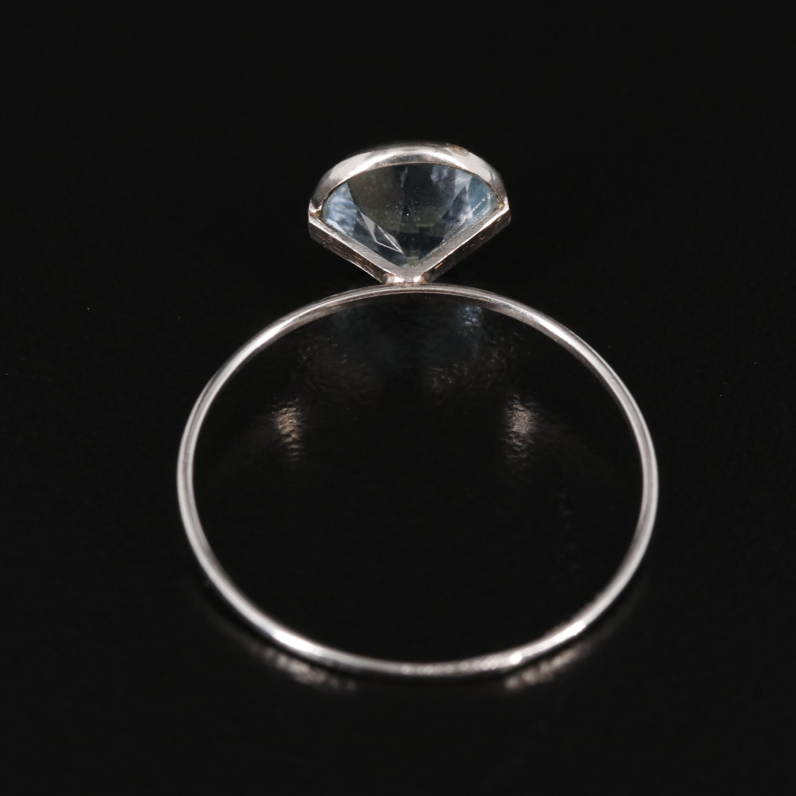 14K Blue Topaz Ring