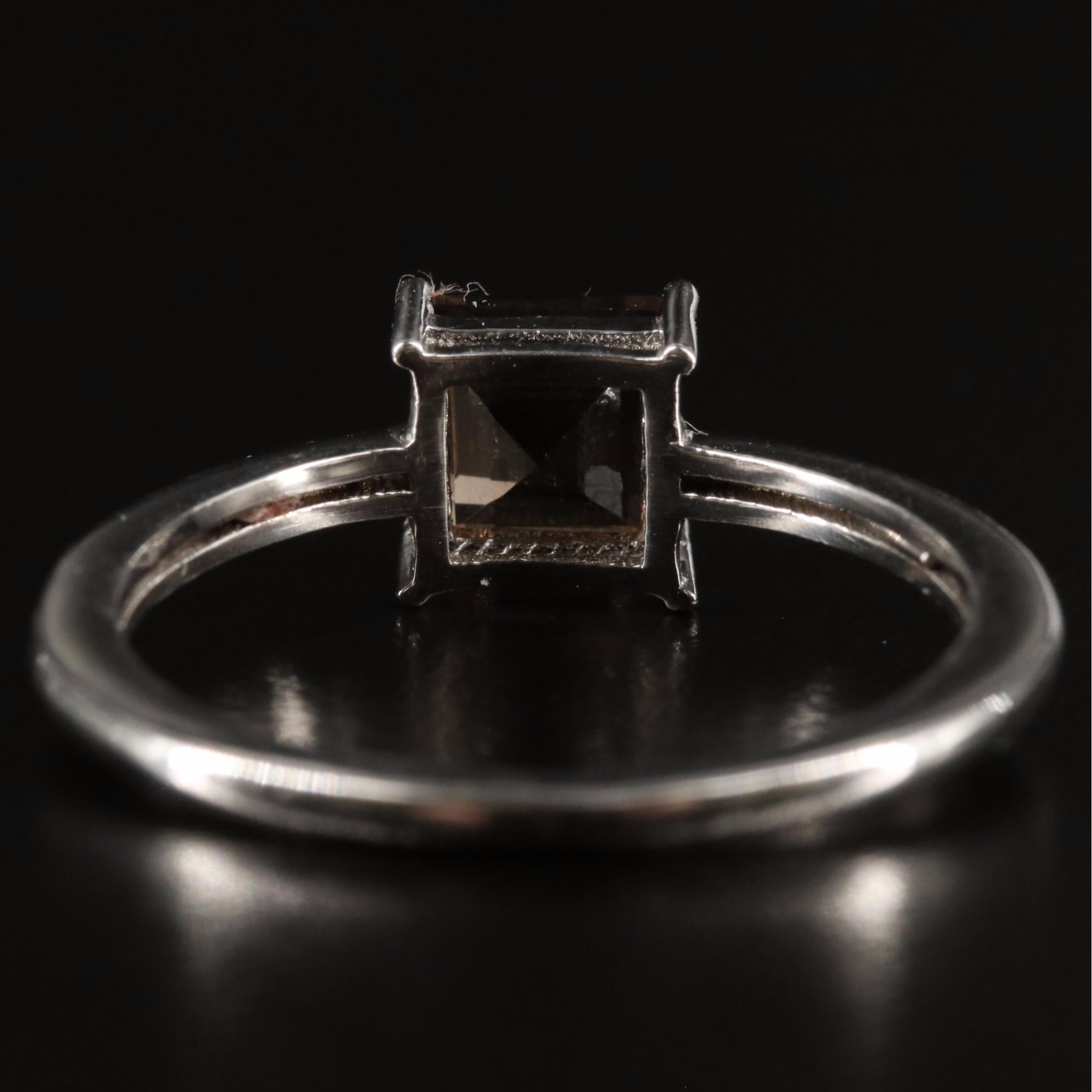 Sterling Smoky Quartz Ring