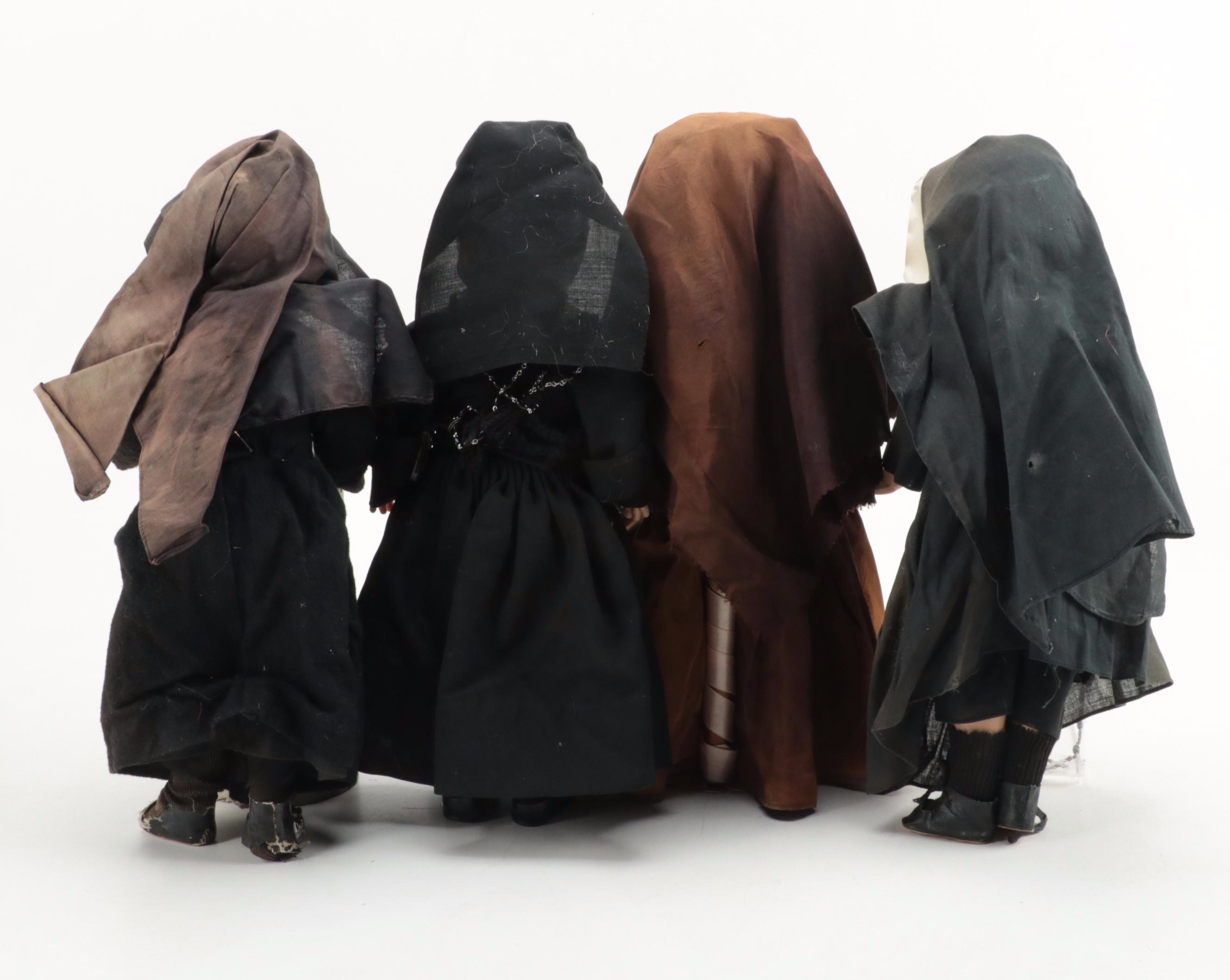 Composition and Plastic Jointed Nun Dolls, Early to Mid-20th Century