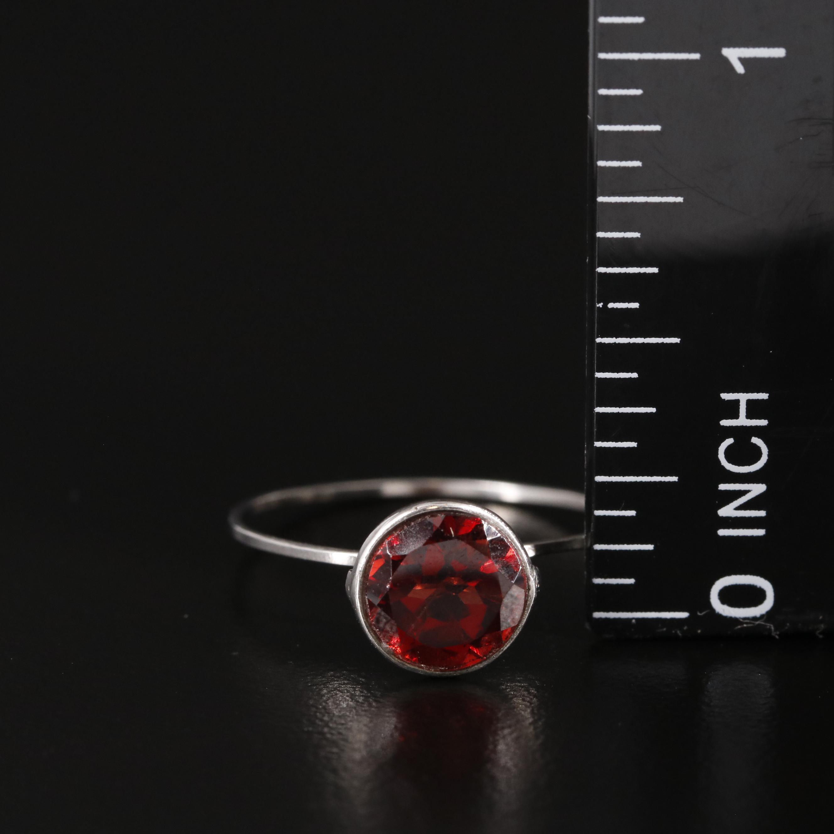 14K Garnet Ring