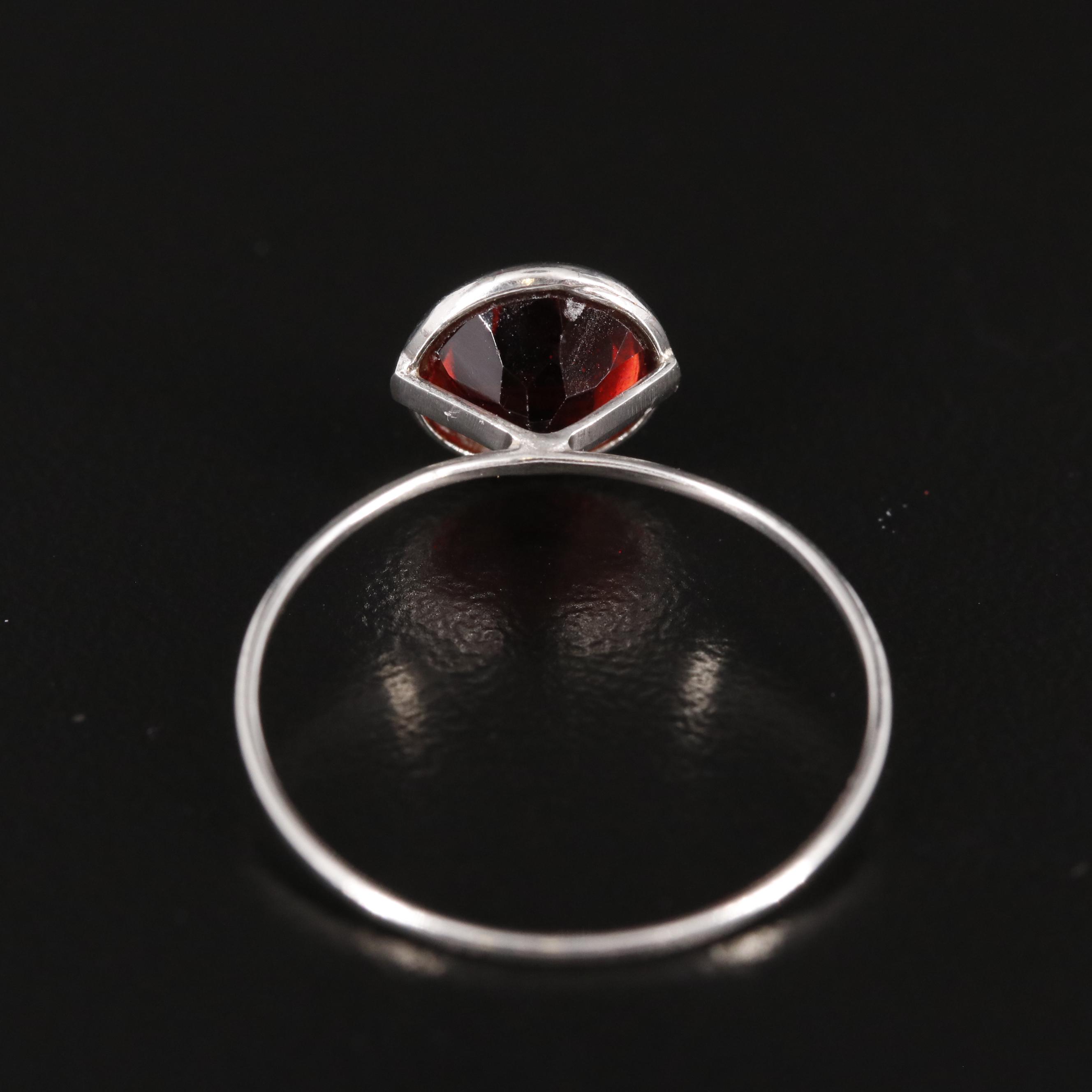 14K Garnet Ring