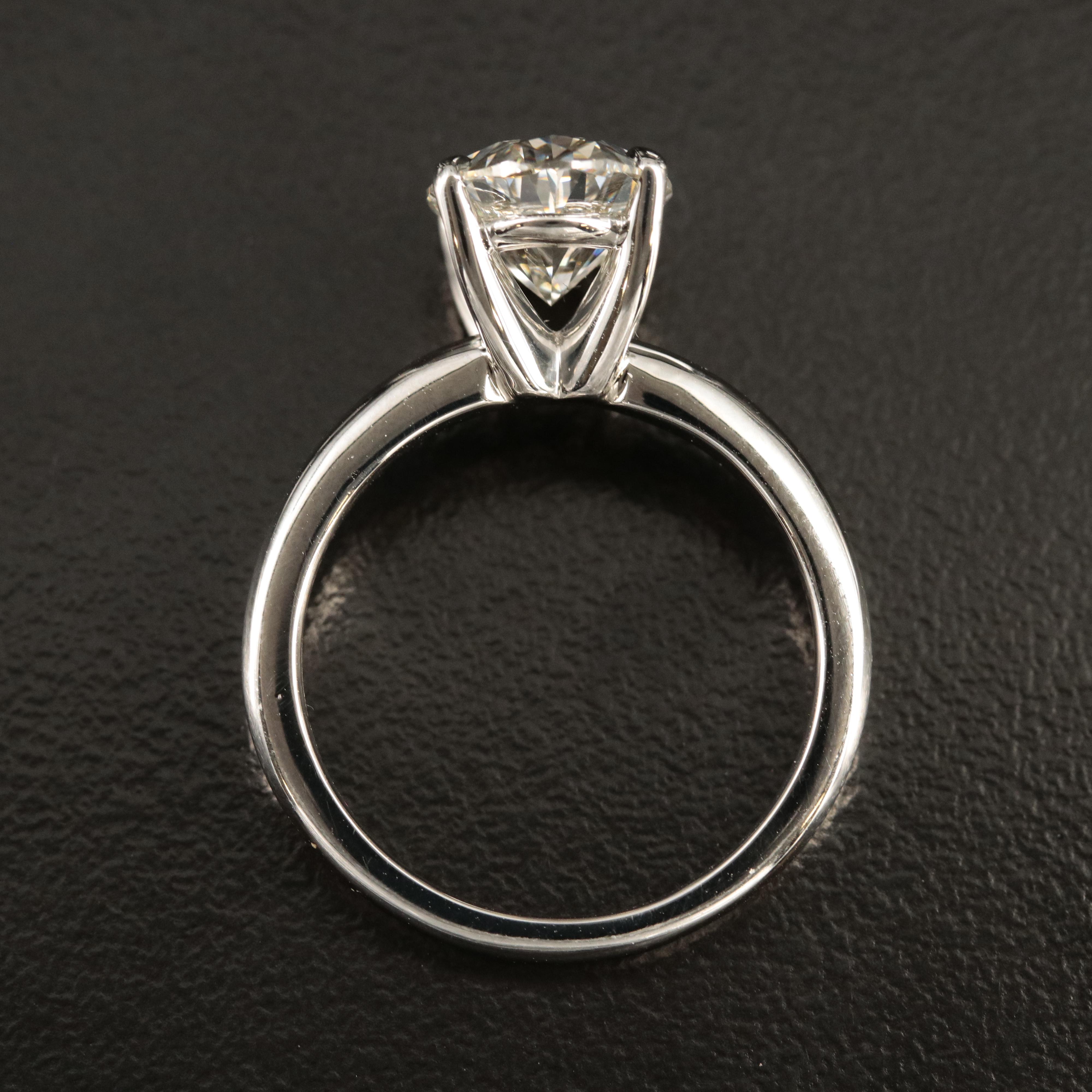 Platinum 3.17 CT Lab Grown Diamond Ring