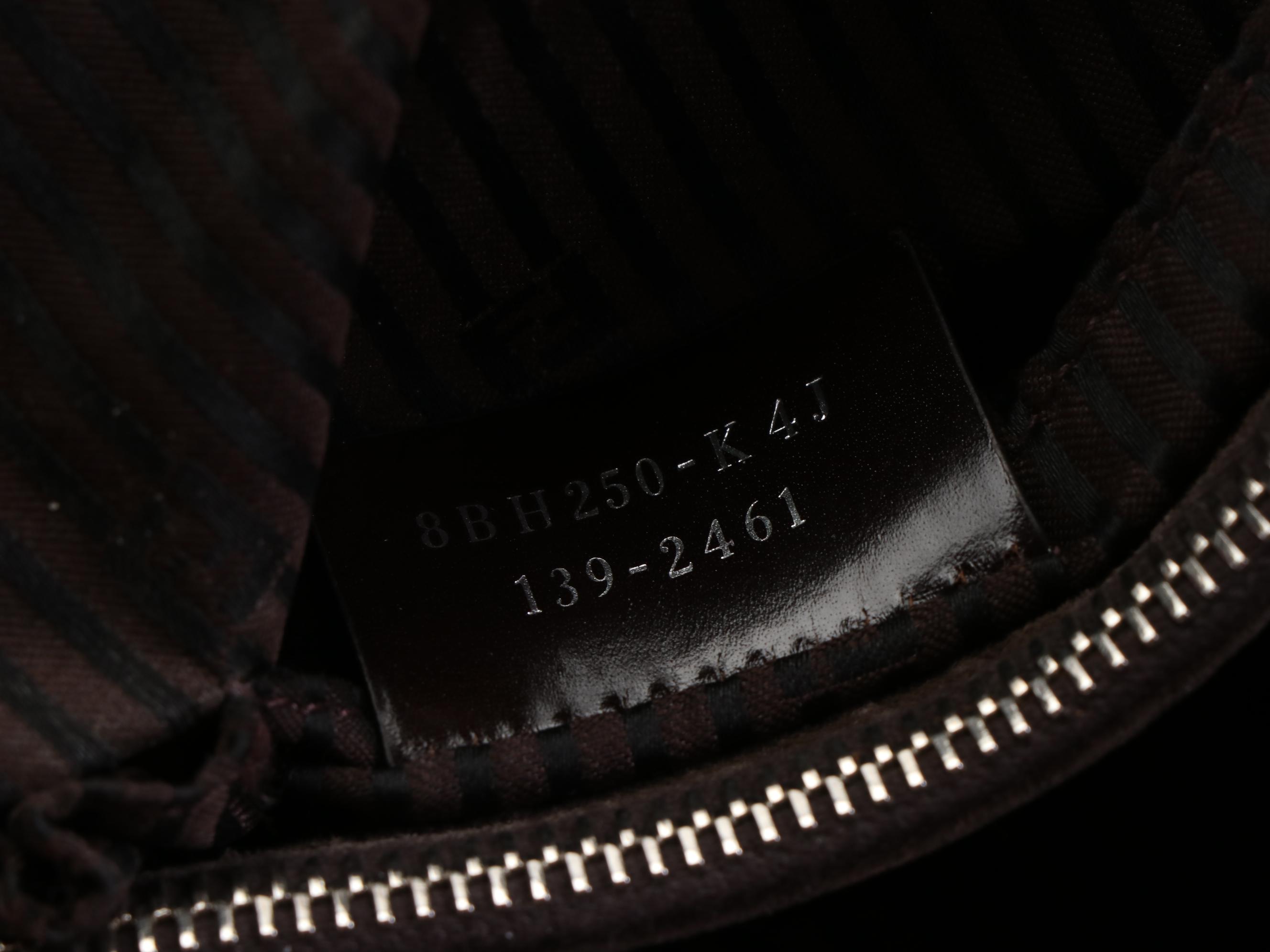 Fendi Medium 2 Jours Two-Way Bag in Textured Leather and Dyed Calf Hair