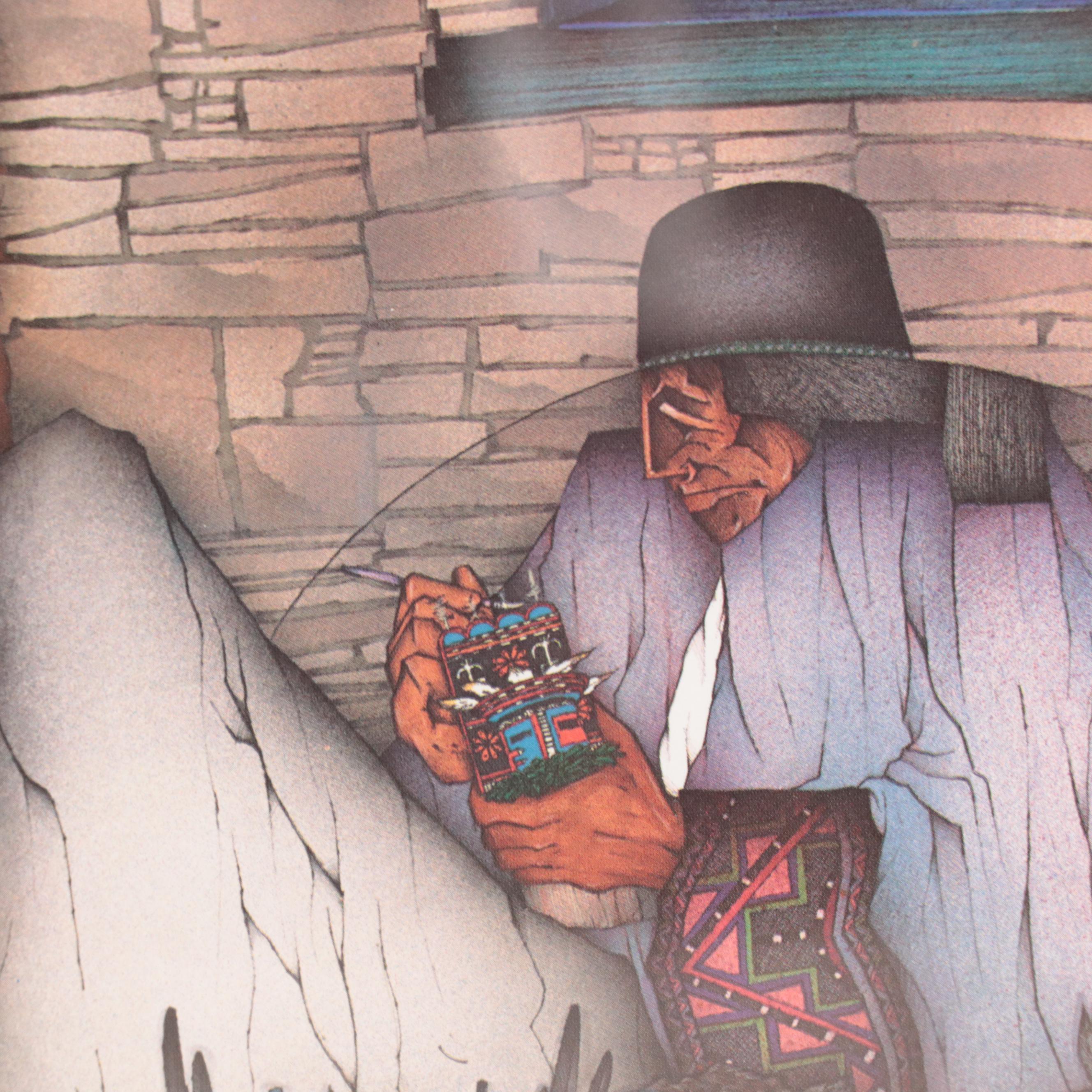 Offset Lithographs After Amado Maurilio Peña, Jr. of Native American Scene