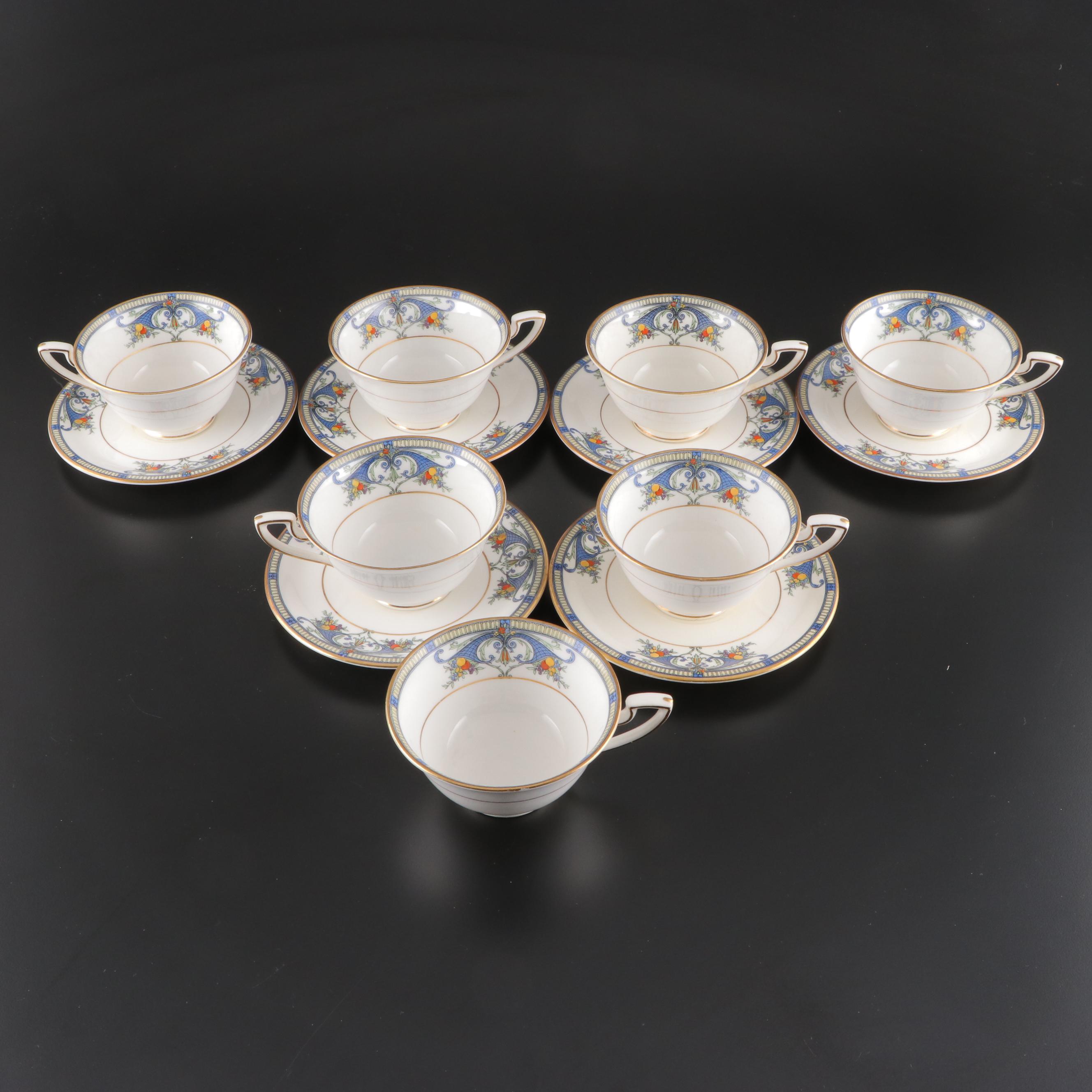 Royal Worcester Porcelain Dinnerware, Early 20th Century