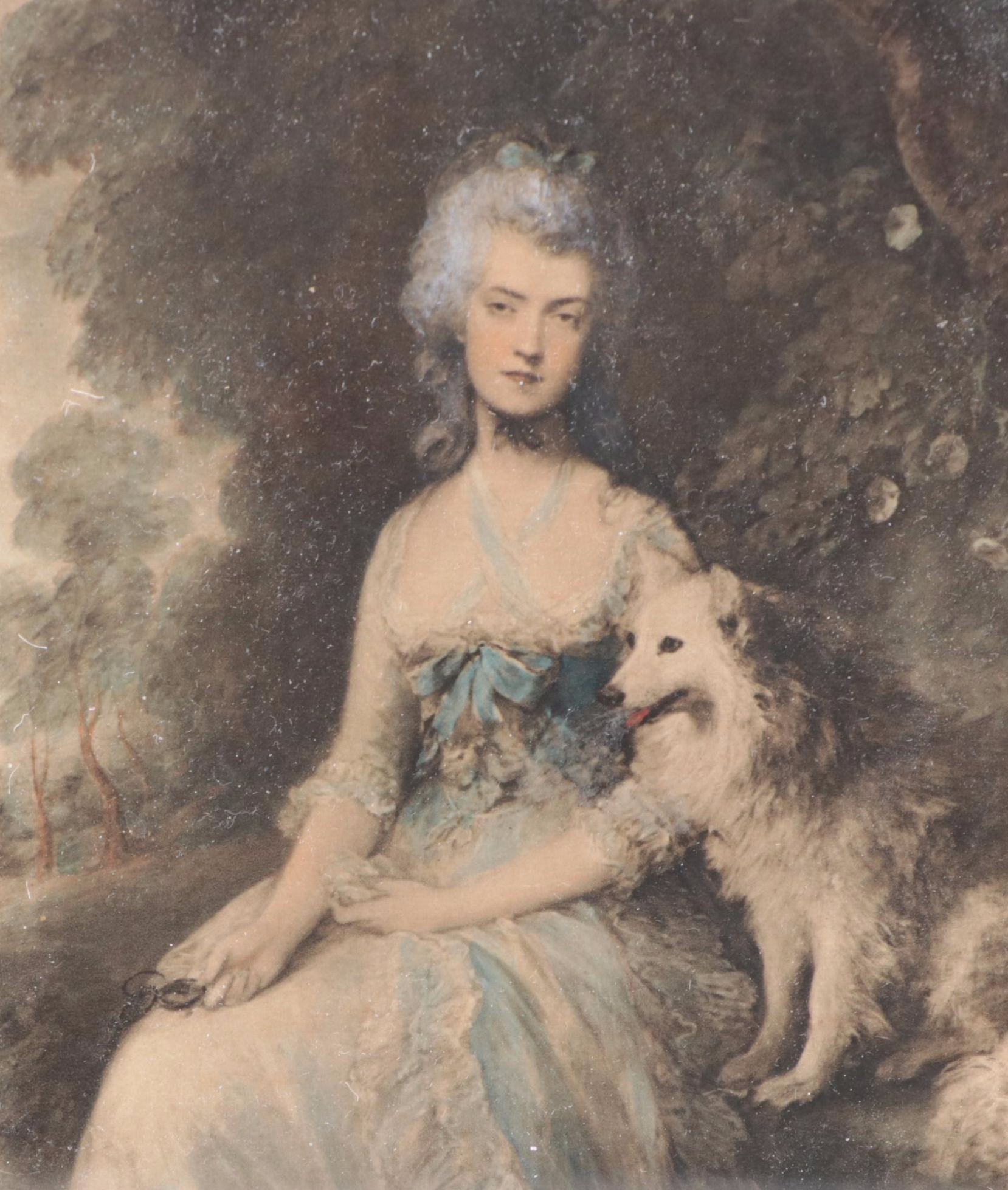 Four Framed Printed Portraits of Late 18th and Early 19th Century Ladies