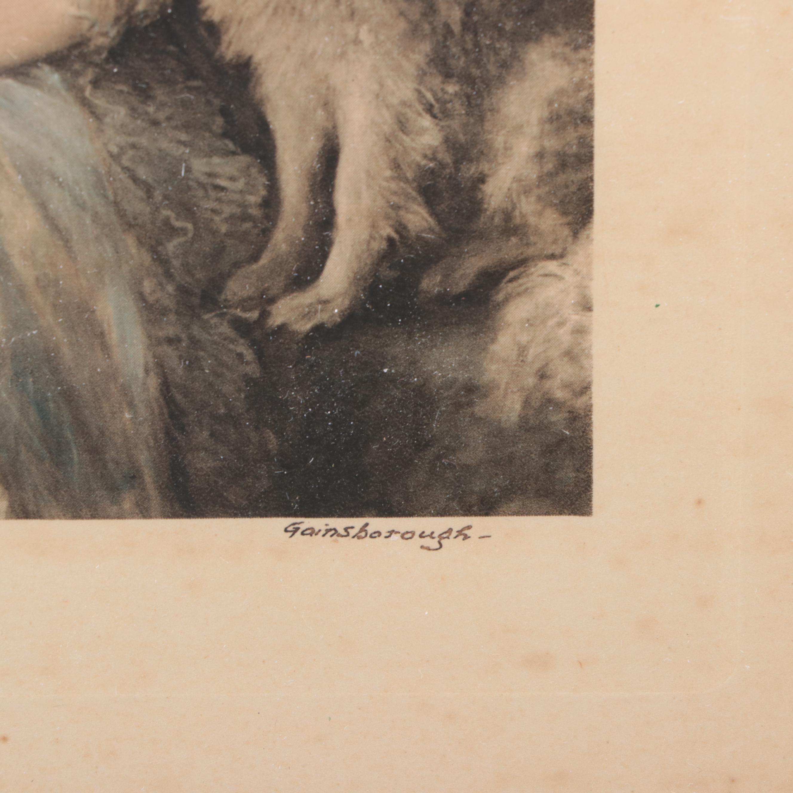 Four Framed Printed Portraits of Late 18th and Early 19th Century Ladies