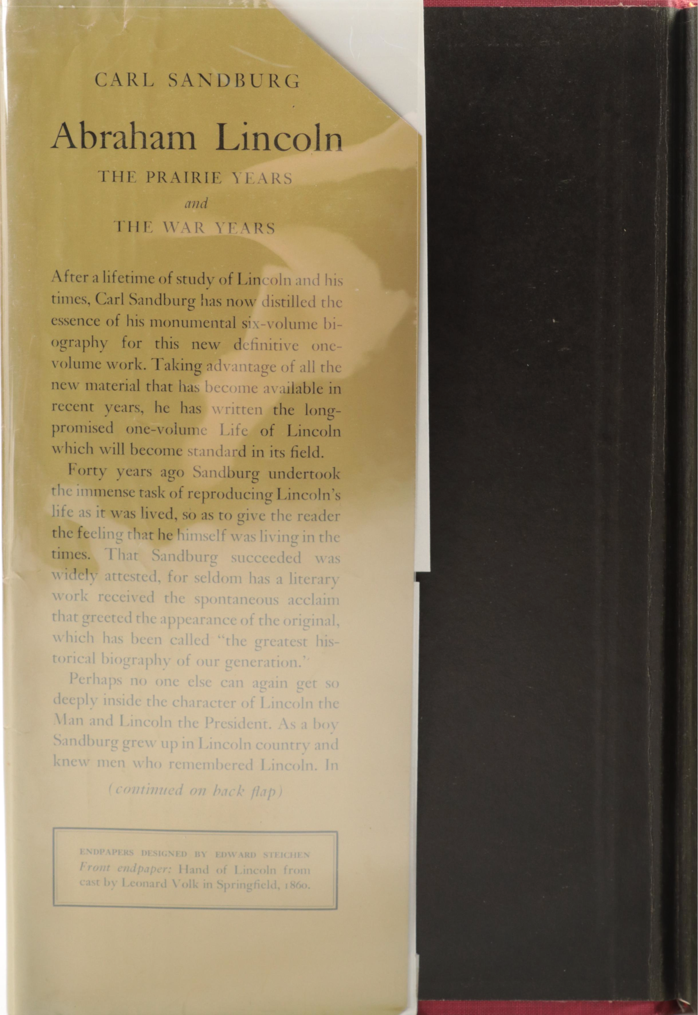 "Abraham Lincoln: The Prairie Years and the War Years" by Carl Sandburg, 1957