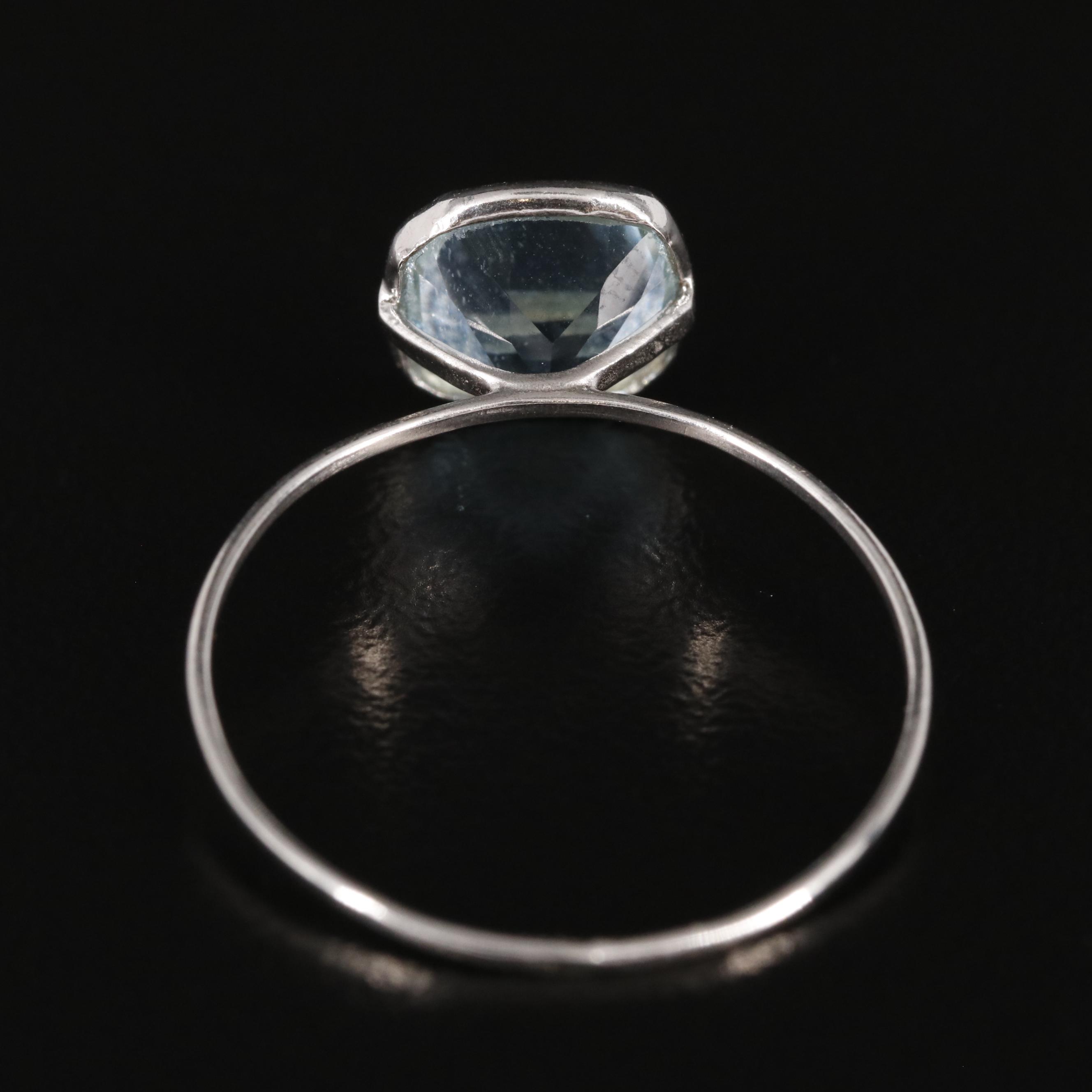 14K Blue Topaz Ring