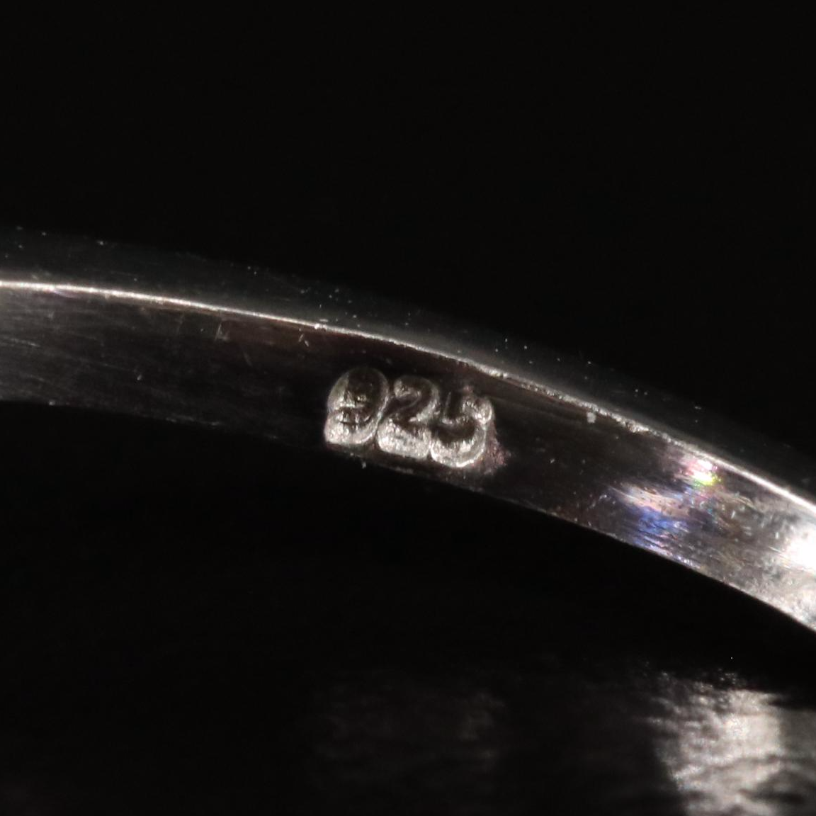 Sterling Amethyst and Diamond Ring