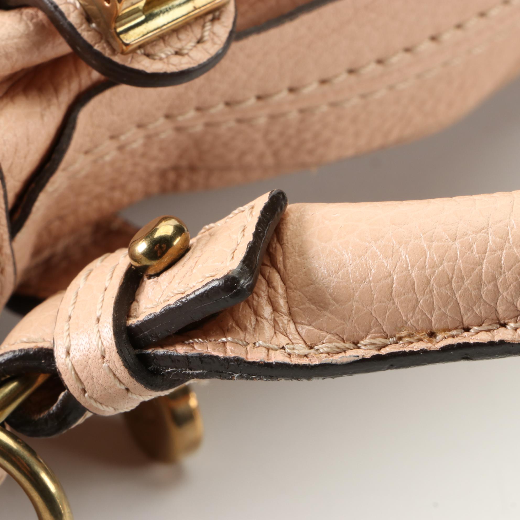 Chloé Large Paraty Two-Way Bag in Calfskin Leather w/Shoulder Strap