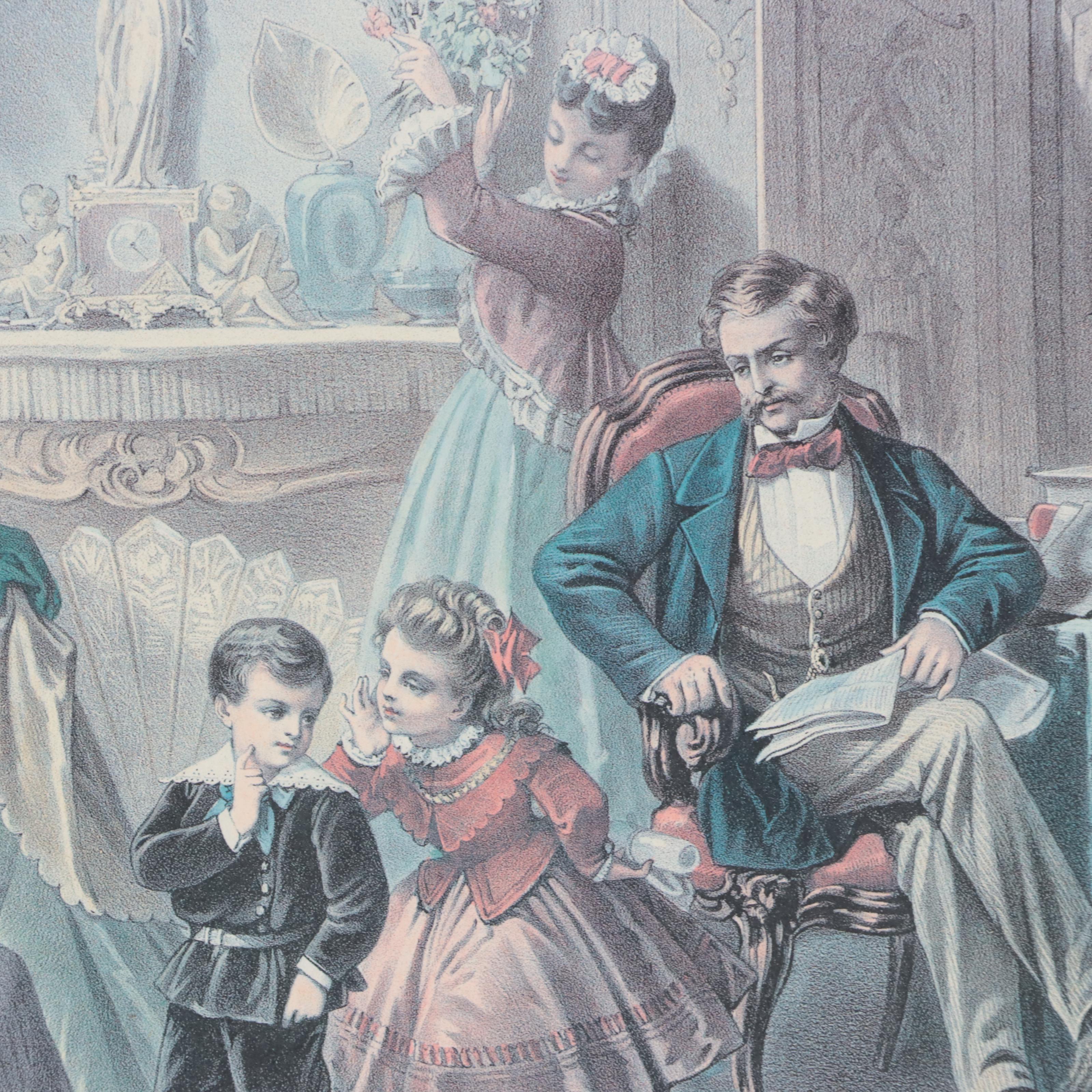 Offset Lithograph "The Grandmother's Feast"