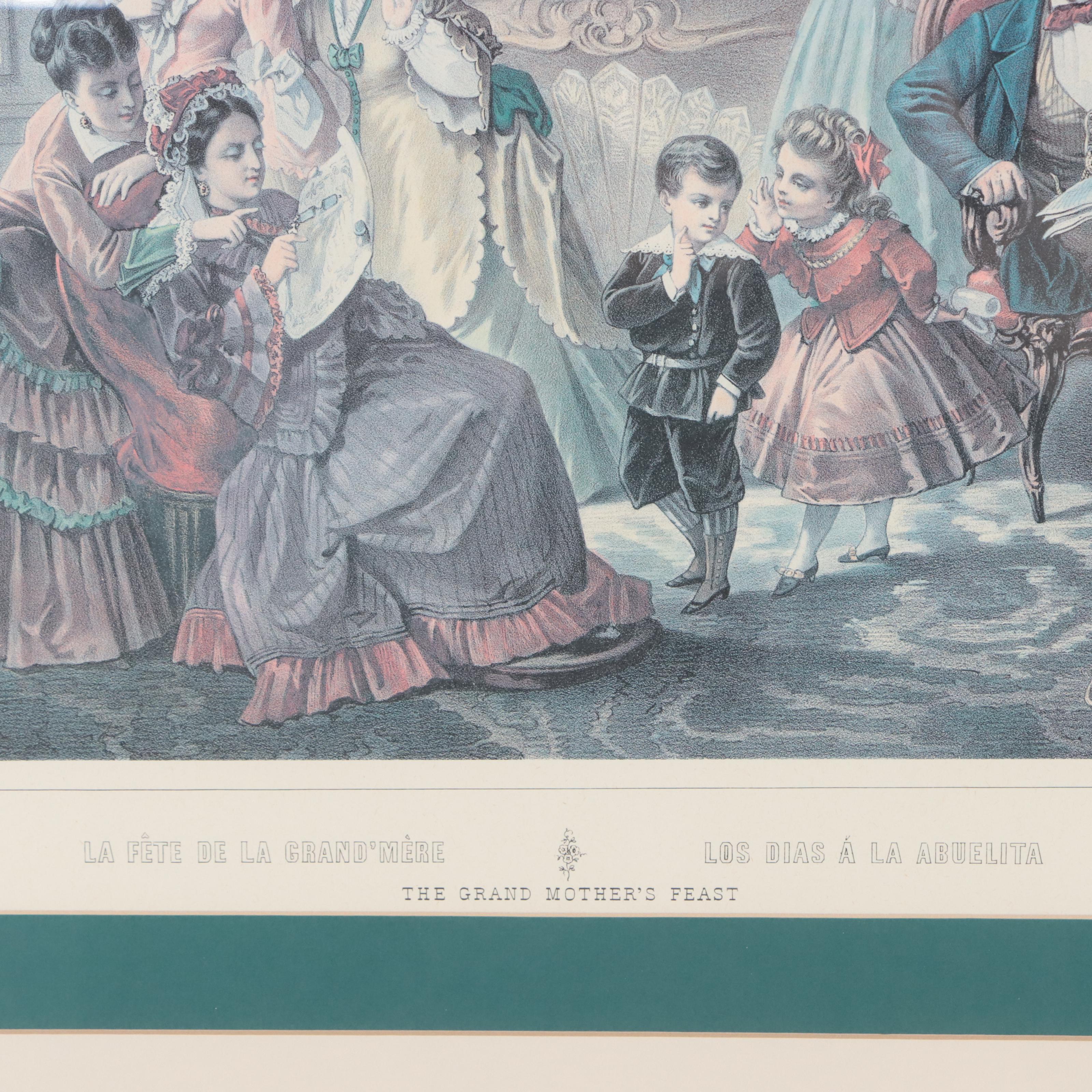 Offset Lithograph "The Grandmother's Feast"