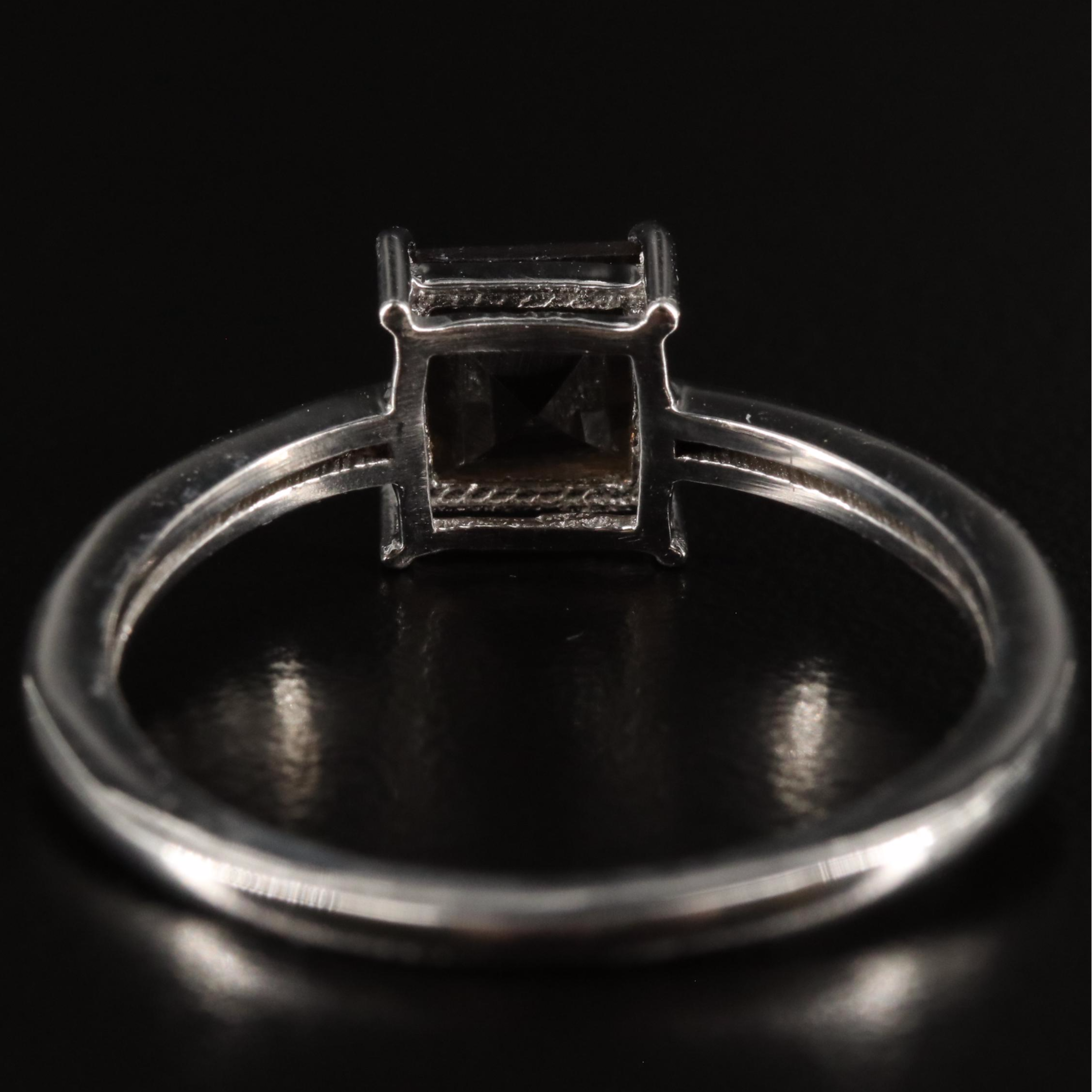 Sterling Smoky Quartz Ring