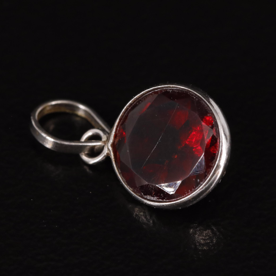 14K Garnet Pendant