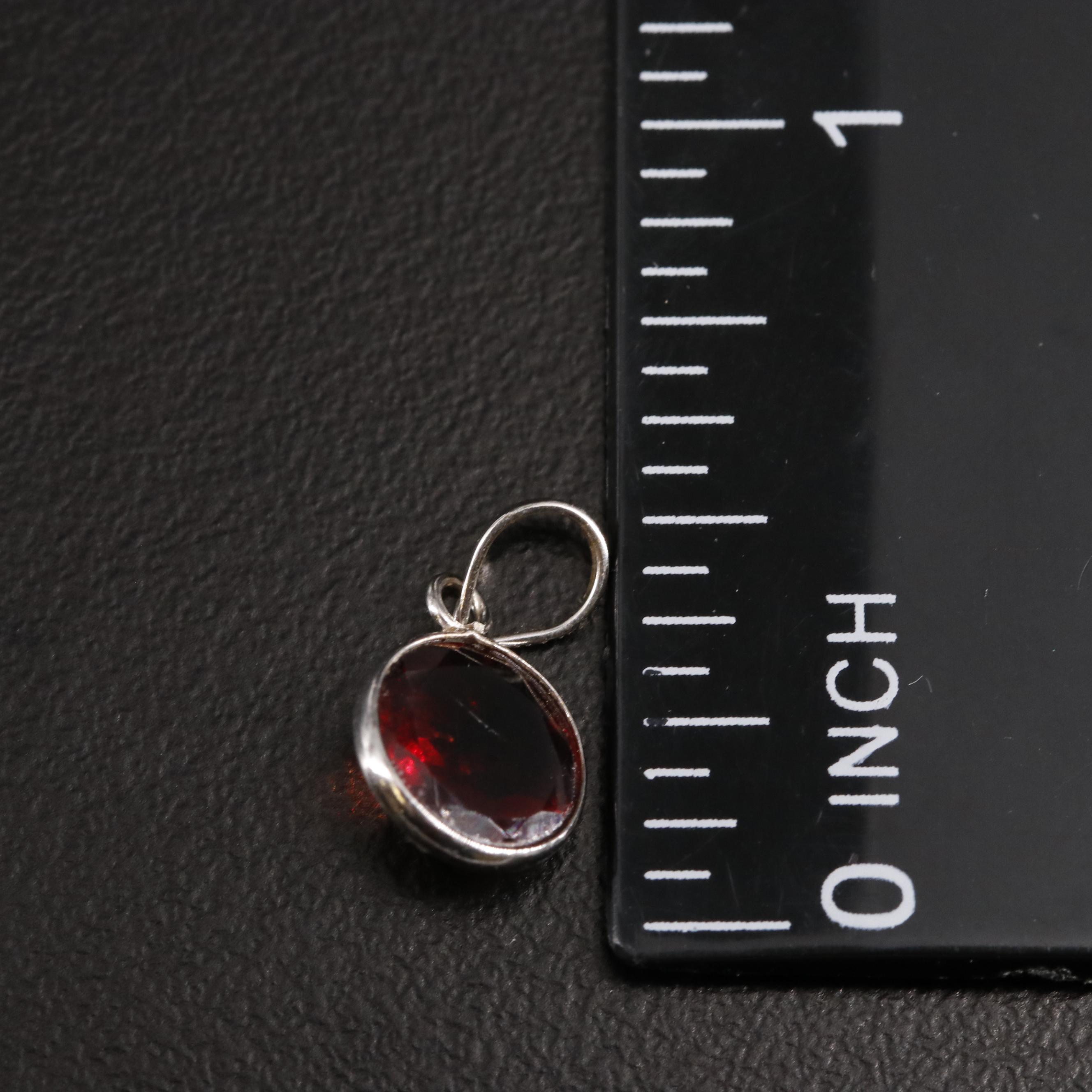 14K Garnet Pendant