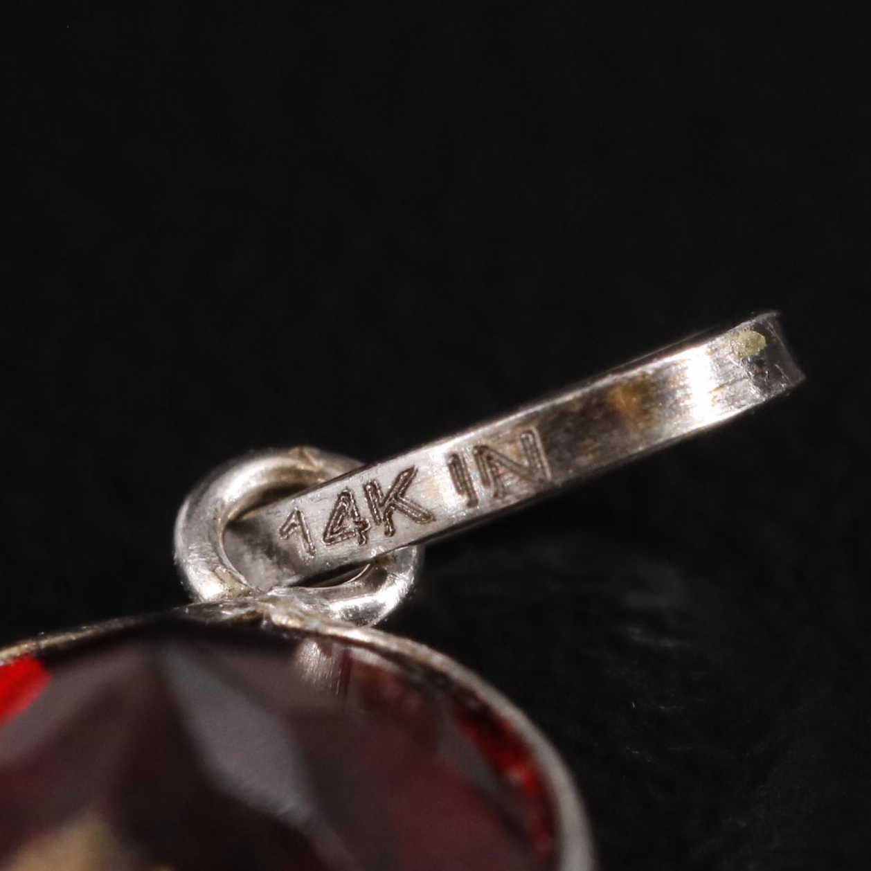 14K Garnet Pendant