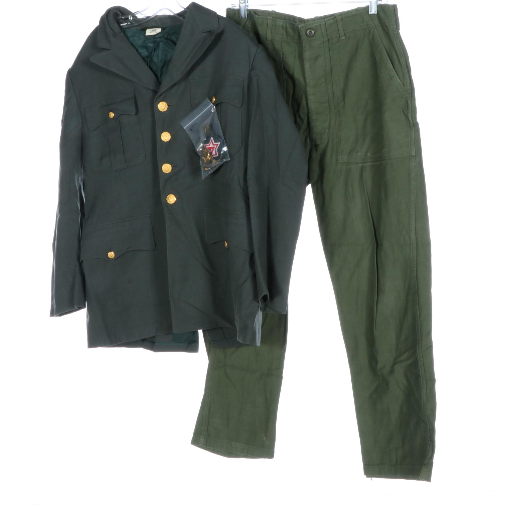 Vietnam Era U.S. Army Uniform Jackets, Shirts and Trousers