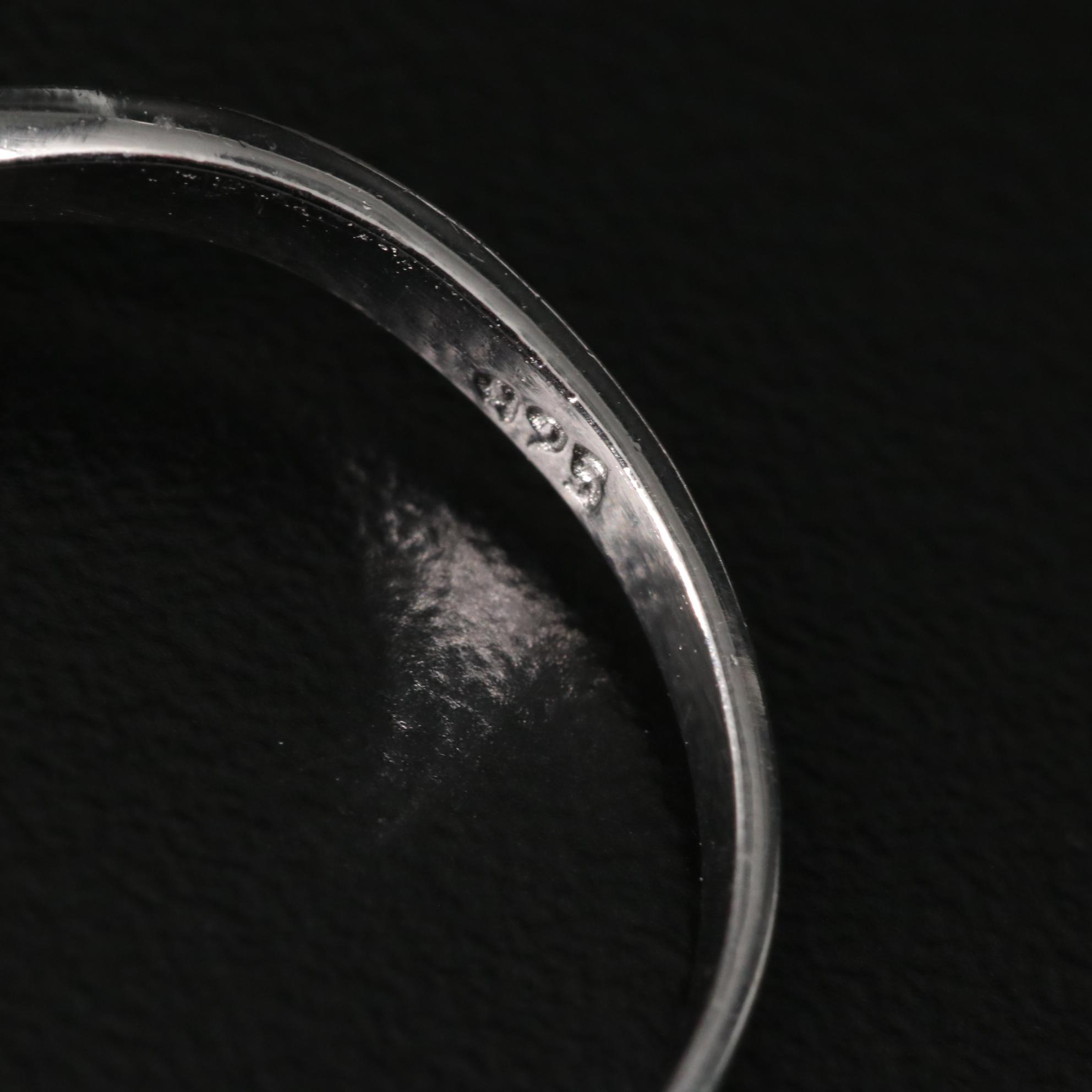 Sterling Garnet Solitaire Ring