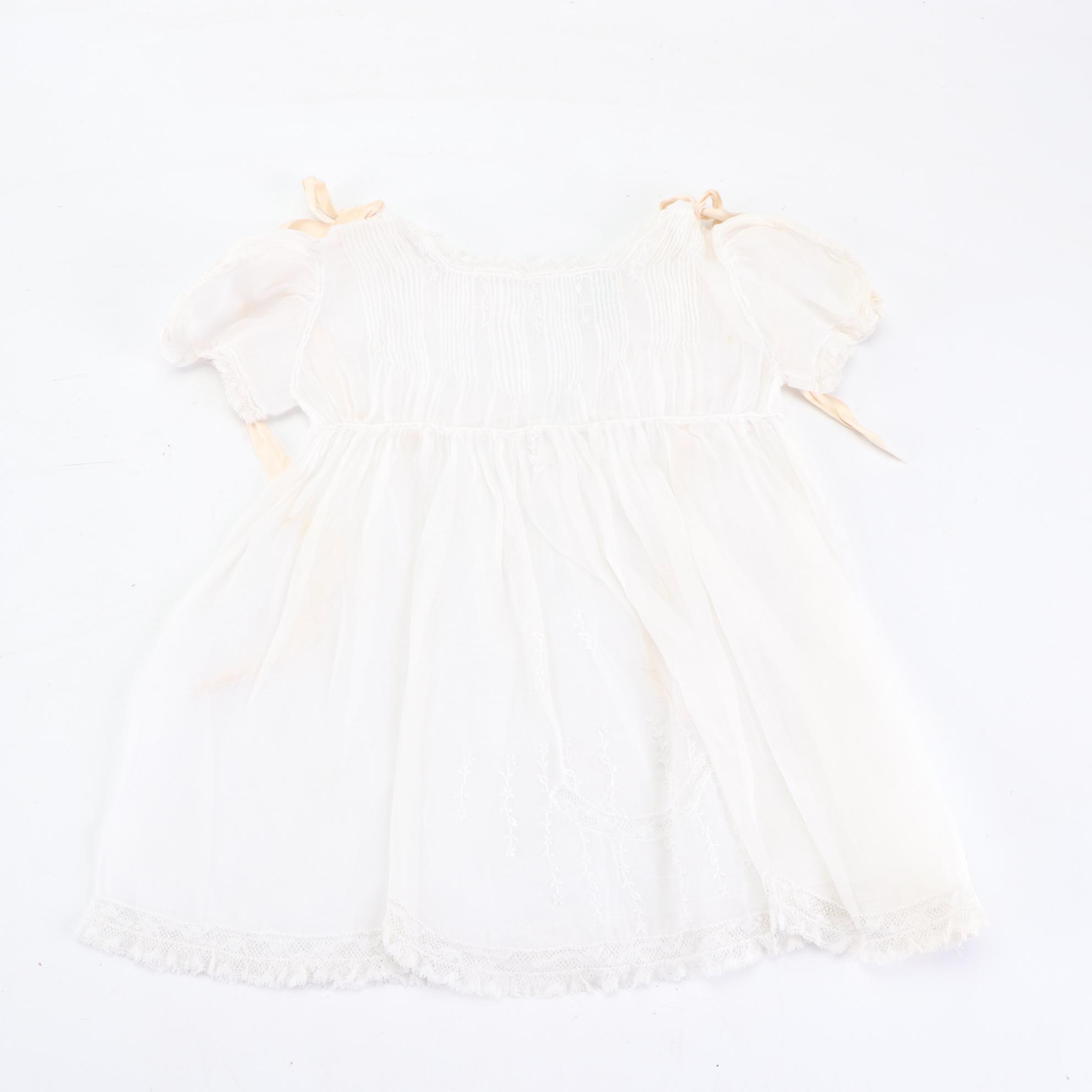 Embroidered Lace Trimmed Infant Dresses Including Marcelle Julien and More