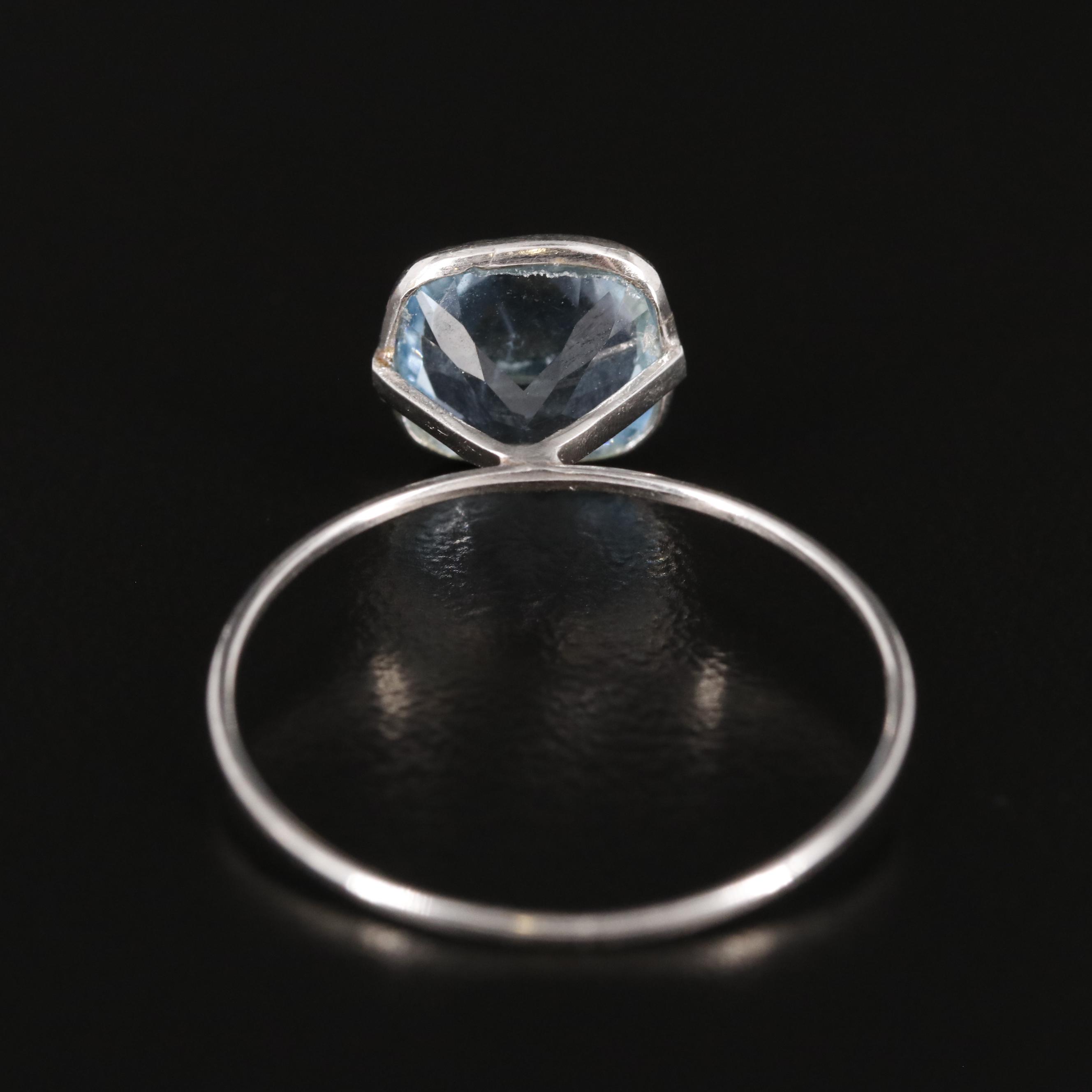 14K Blue Topaz Ring