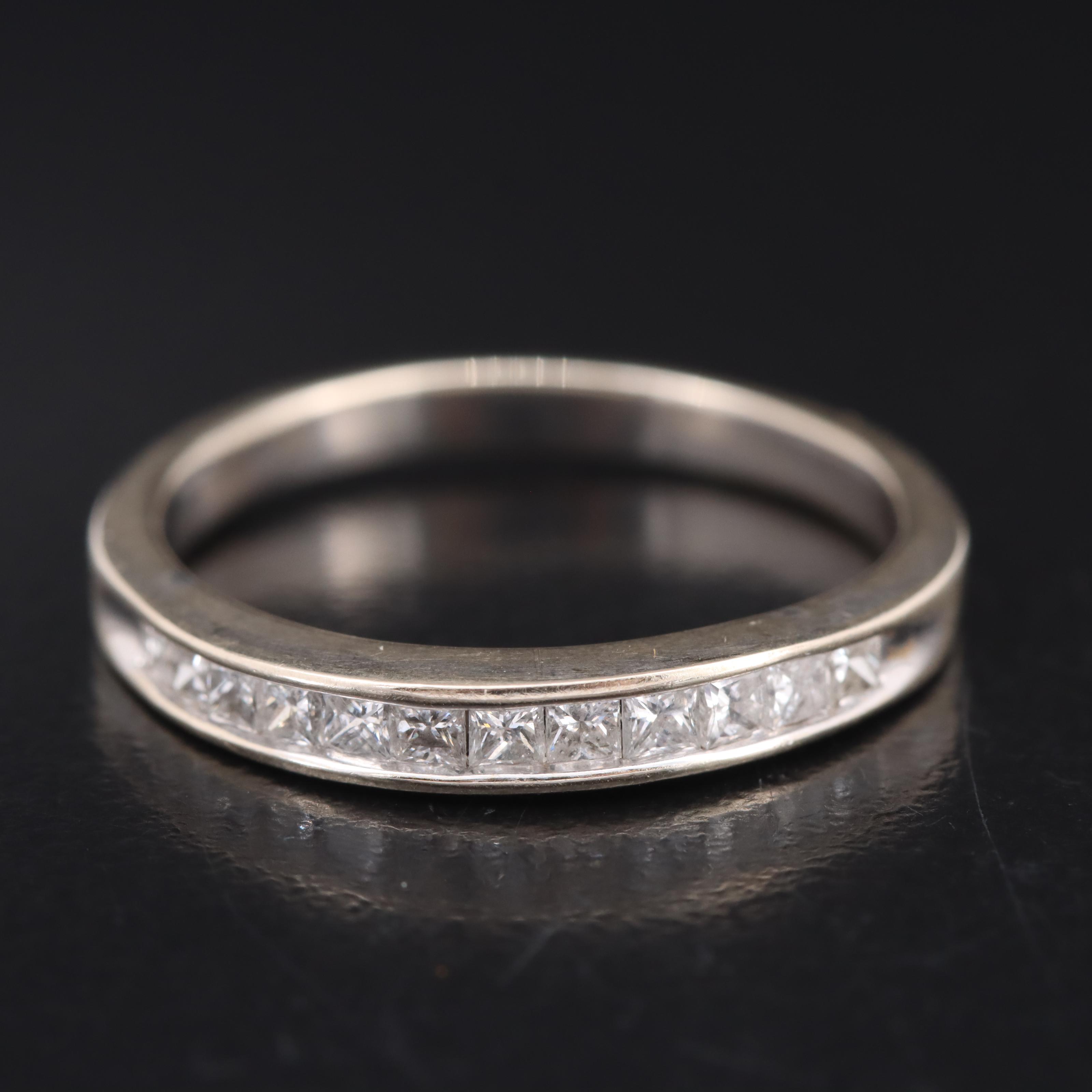 14K 0.54 CTW Diamond Channel Band