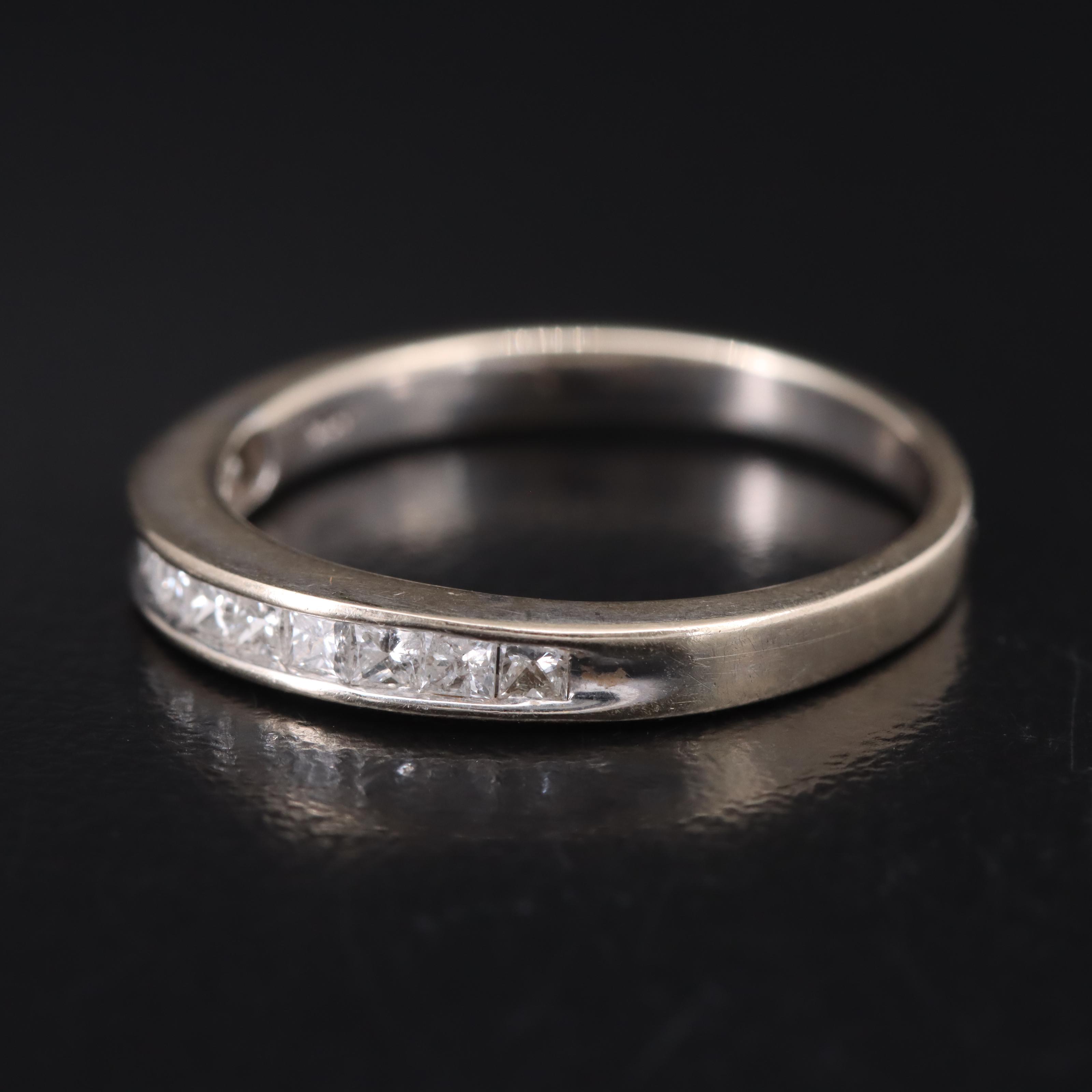 14K 0.54 CTW Diamond Channel Band