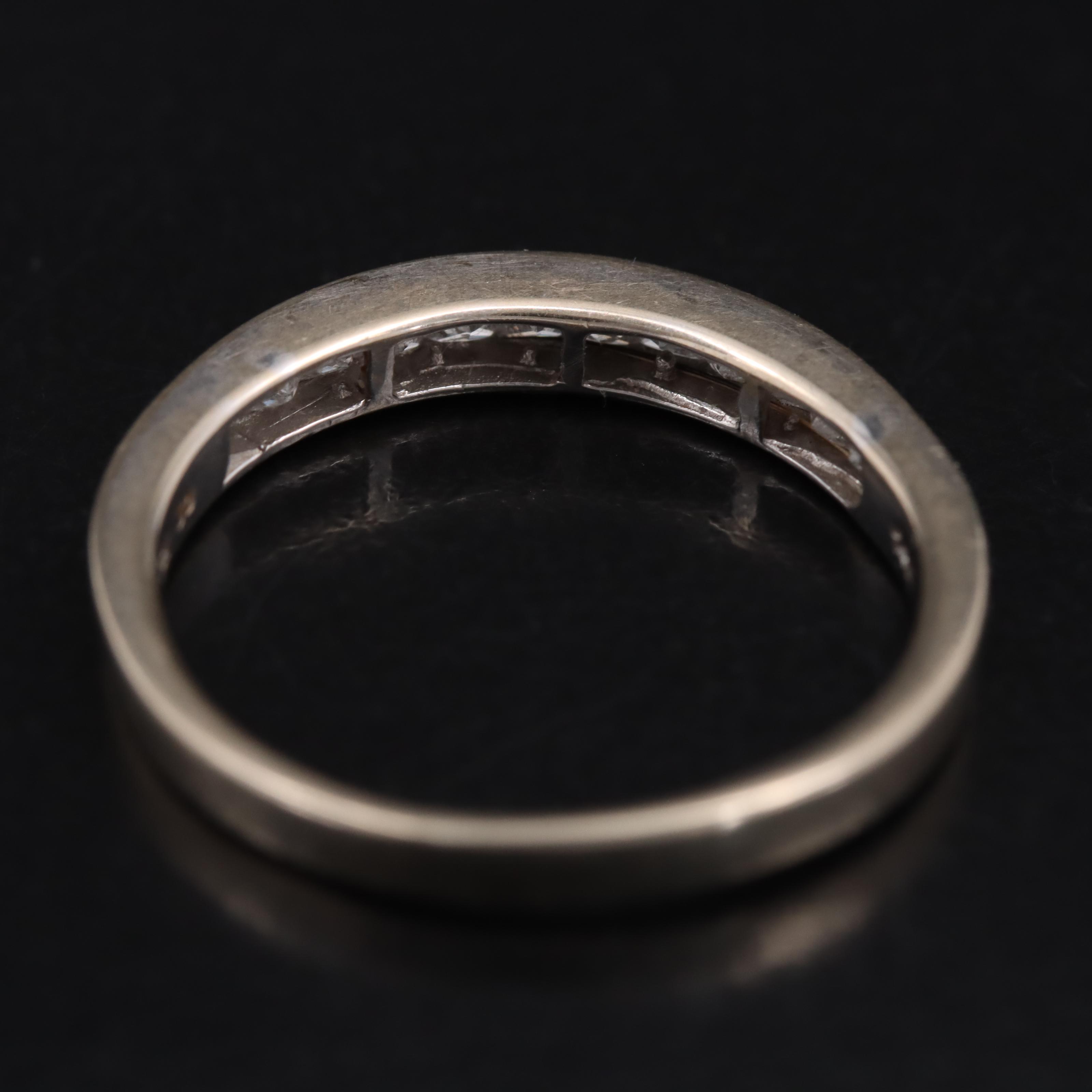 14K 0.54 CTW Diamond Channel Band