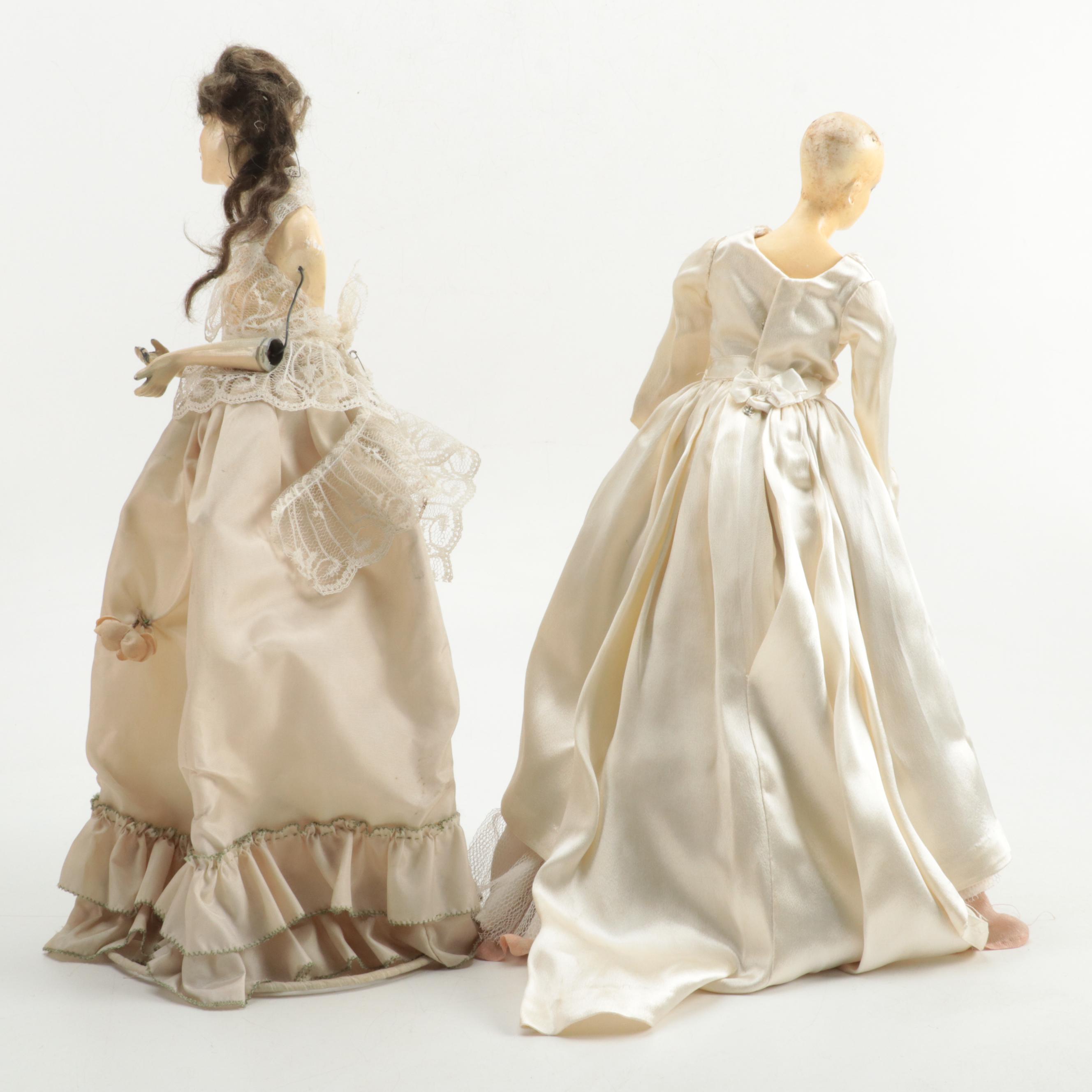 Munzerlite and Other Boudoir Doll Lamps, Early to Mid-20th Century