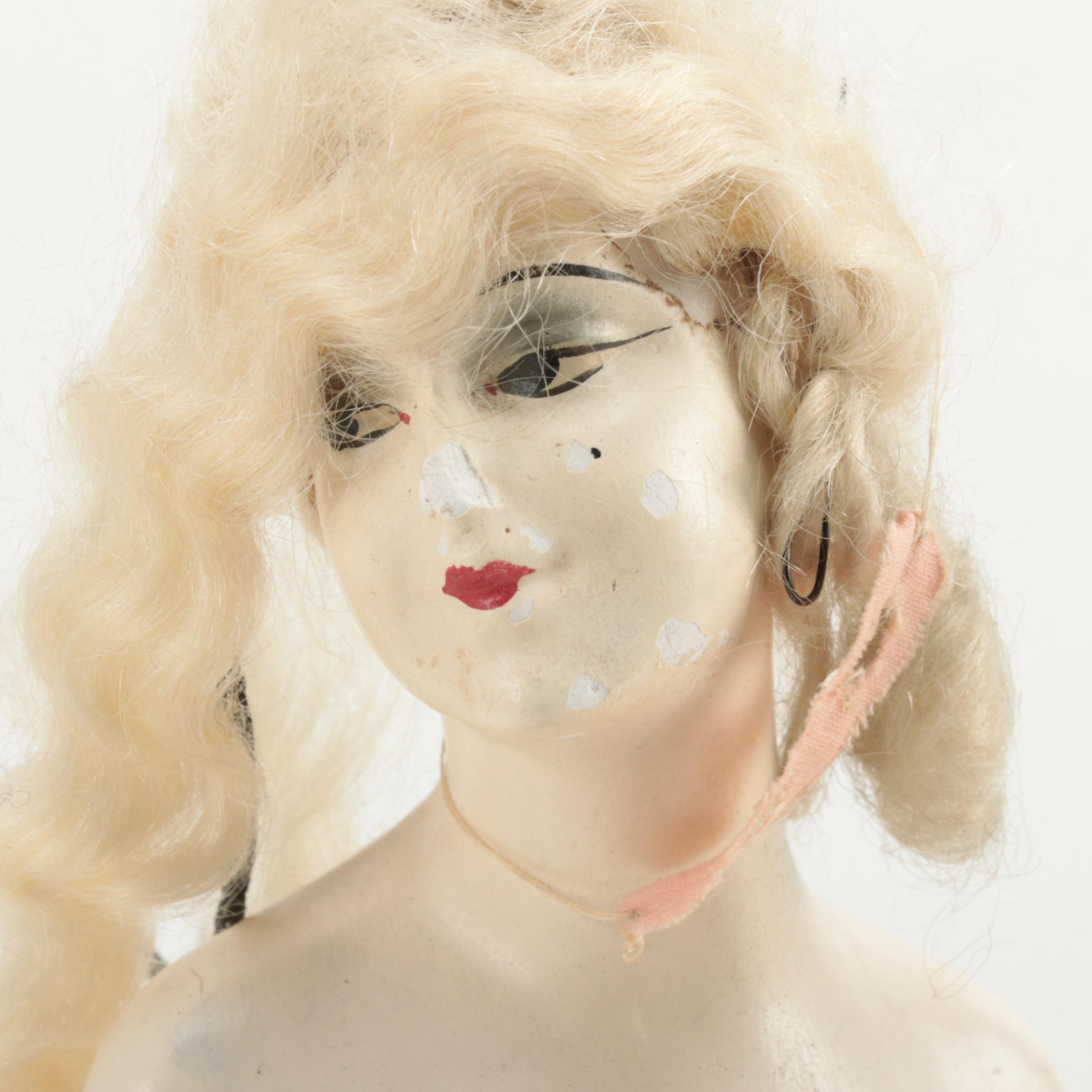 Munzerlite and Other Boudoir Doll Lamps, Early to Mid-20th Century