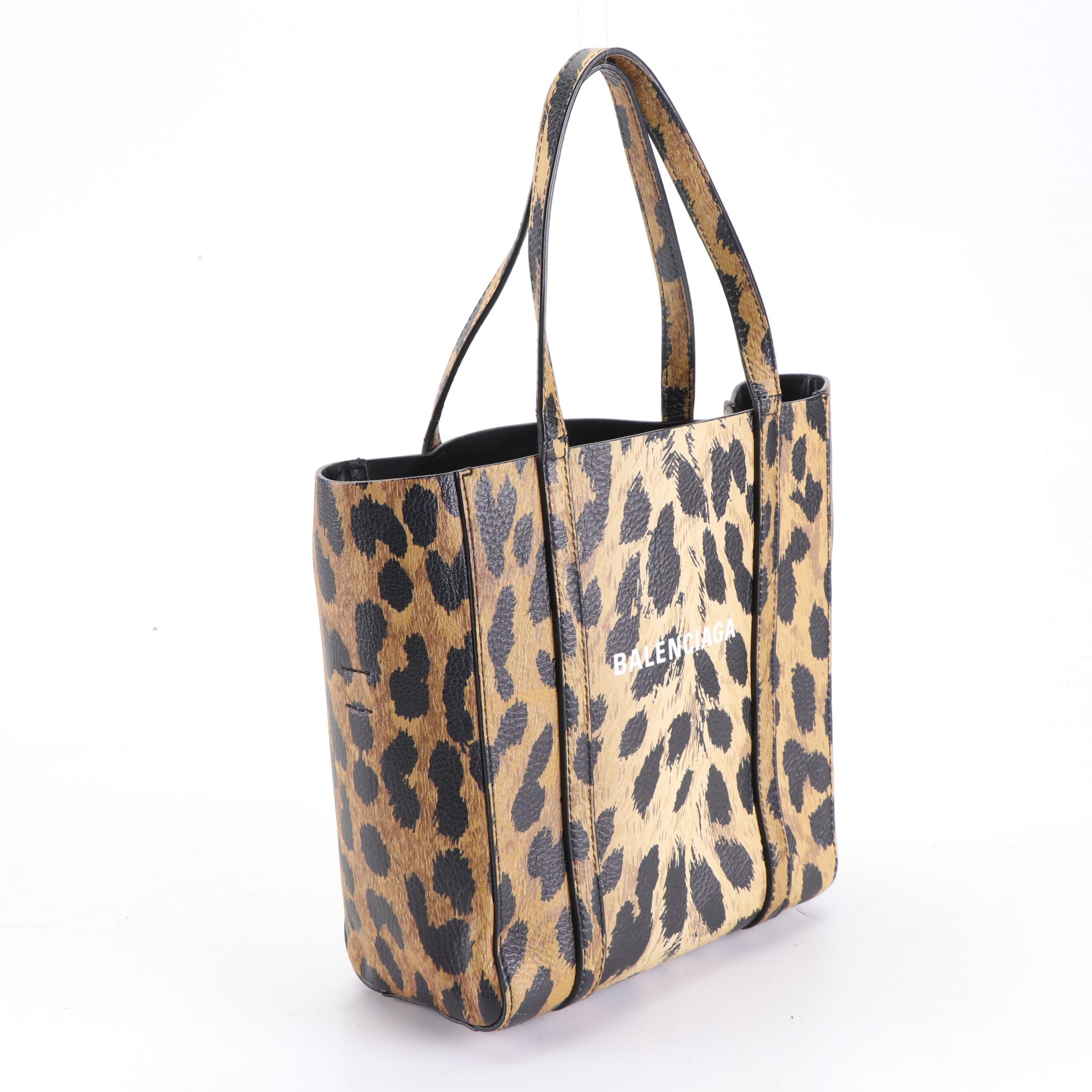 Balenciaga XXS Everyday Tote in Animal Print Leather