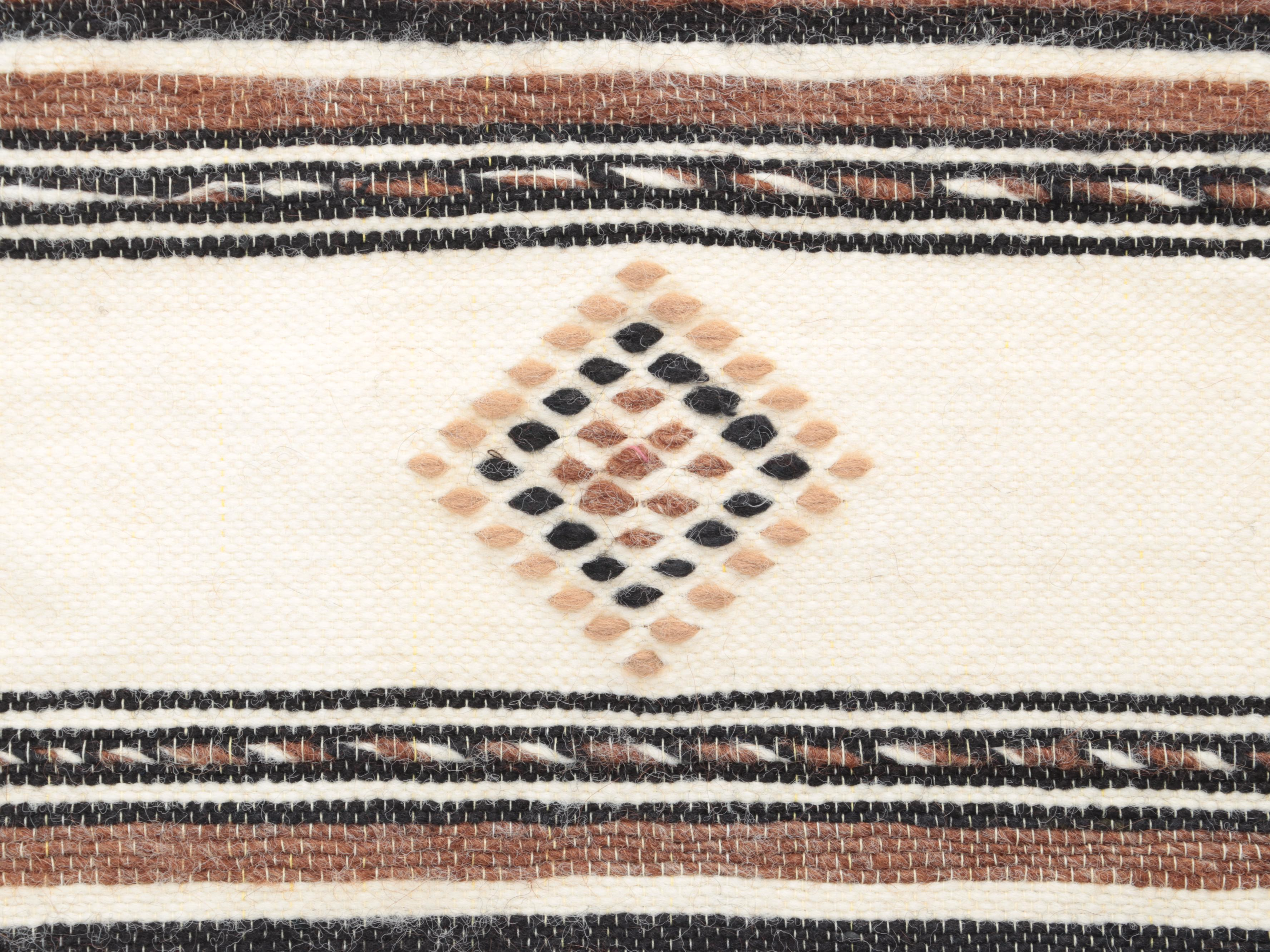 Two Handwoven Southwestern Style Area Rugs