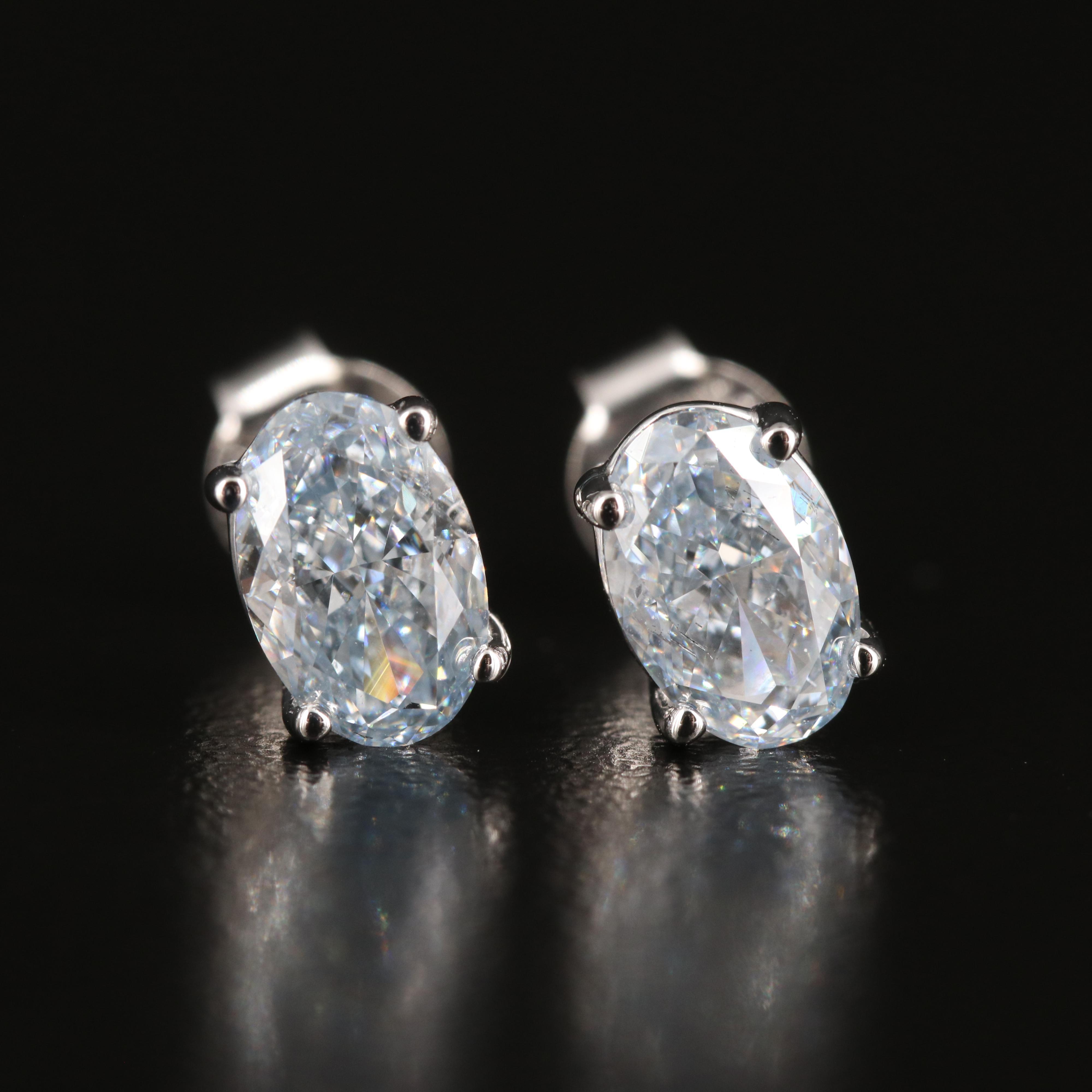 14K 1.69 CTW Lab Grown Diamond Stud Earrings