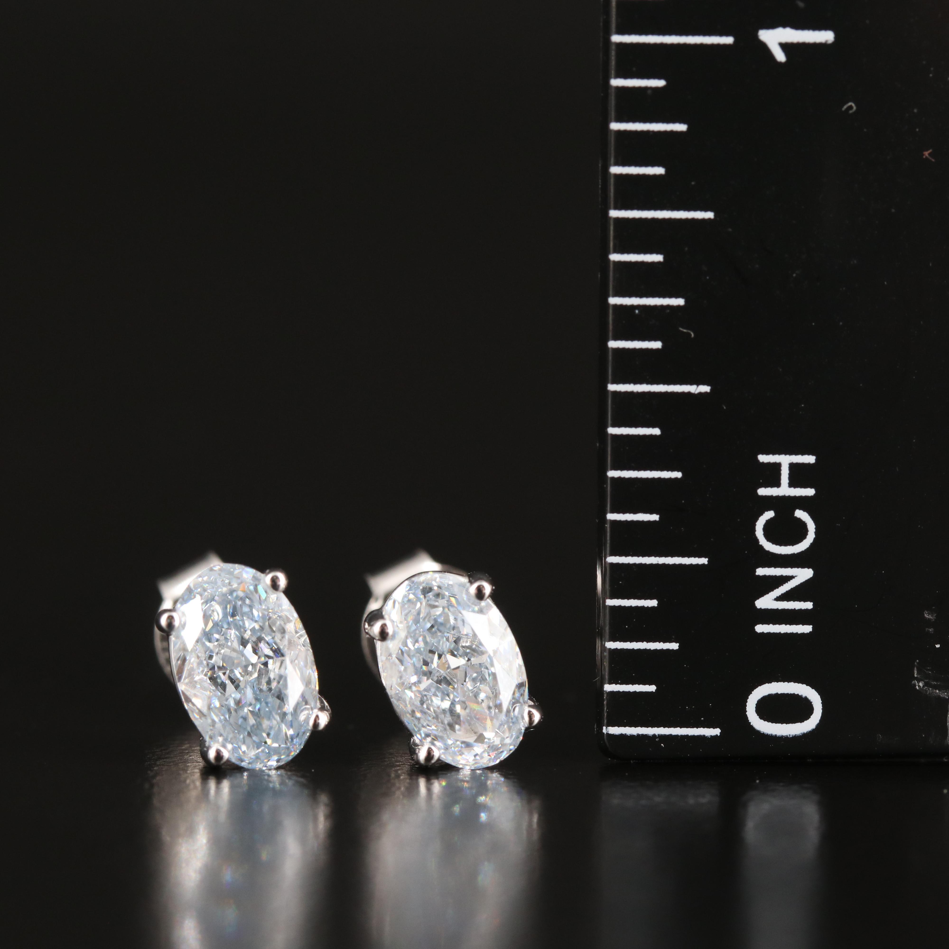 14K 1.69 CTW Lab Grown Diamond Stud Earrings