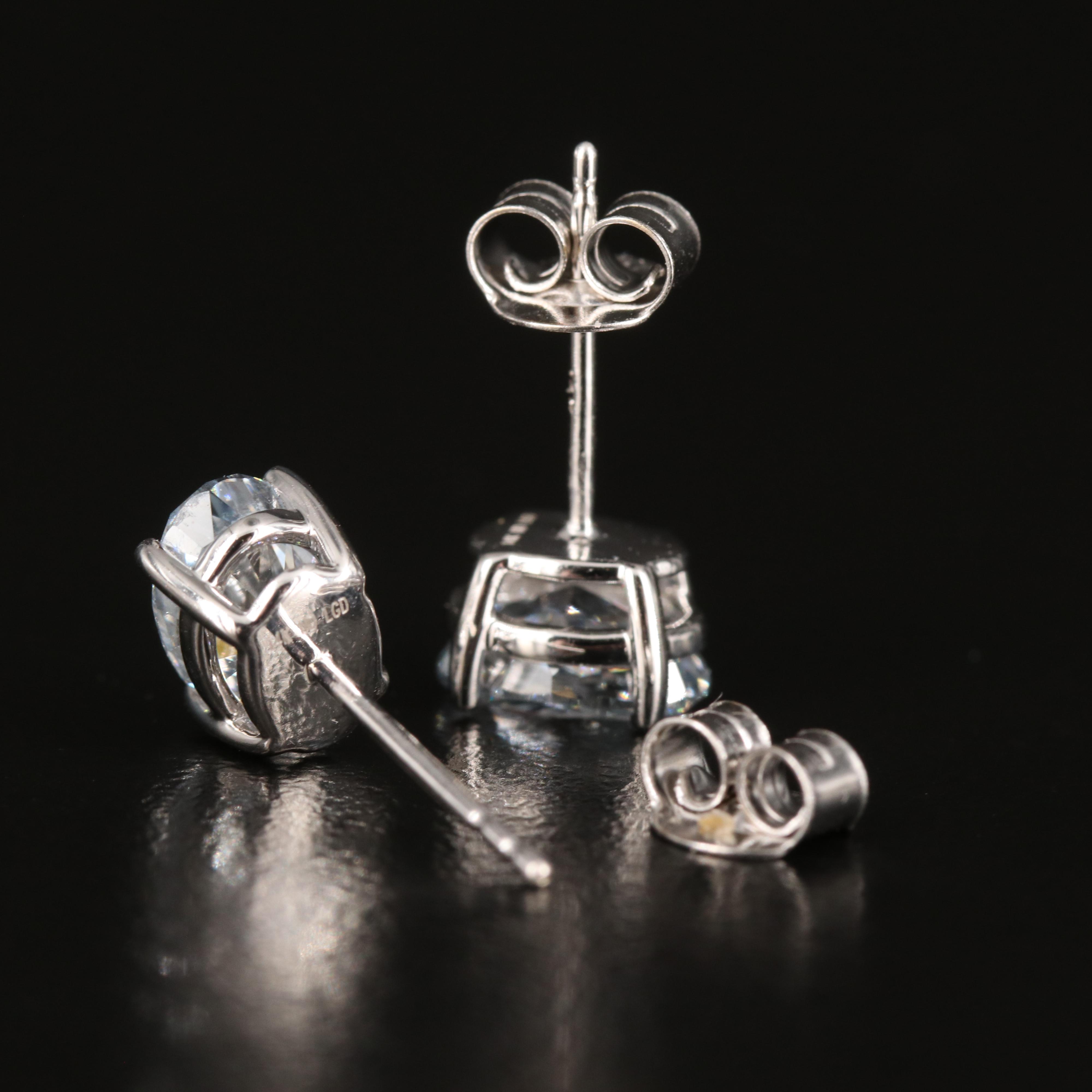 14K 1.69 CTW Lab Grown Diamond Stud Earrings