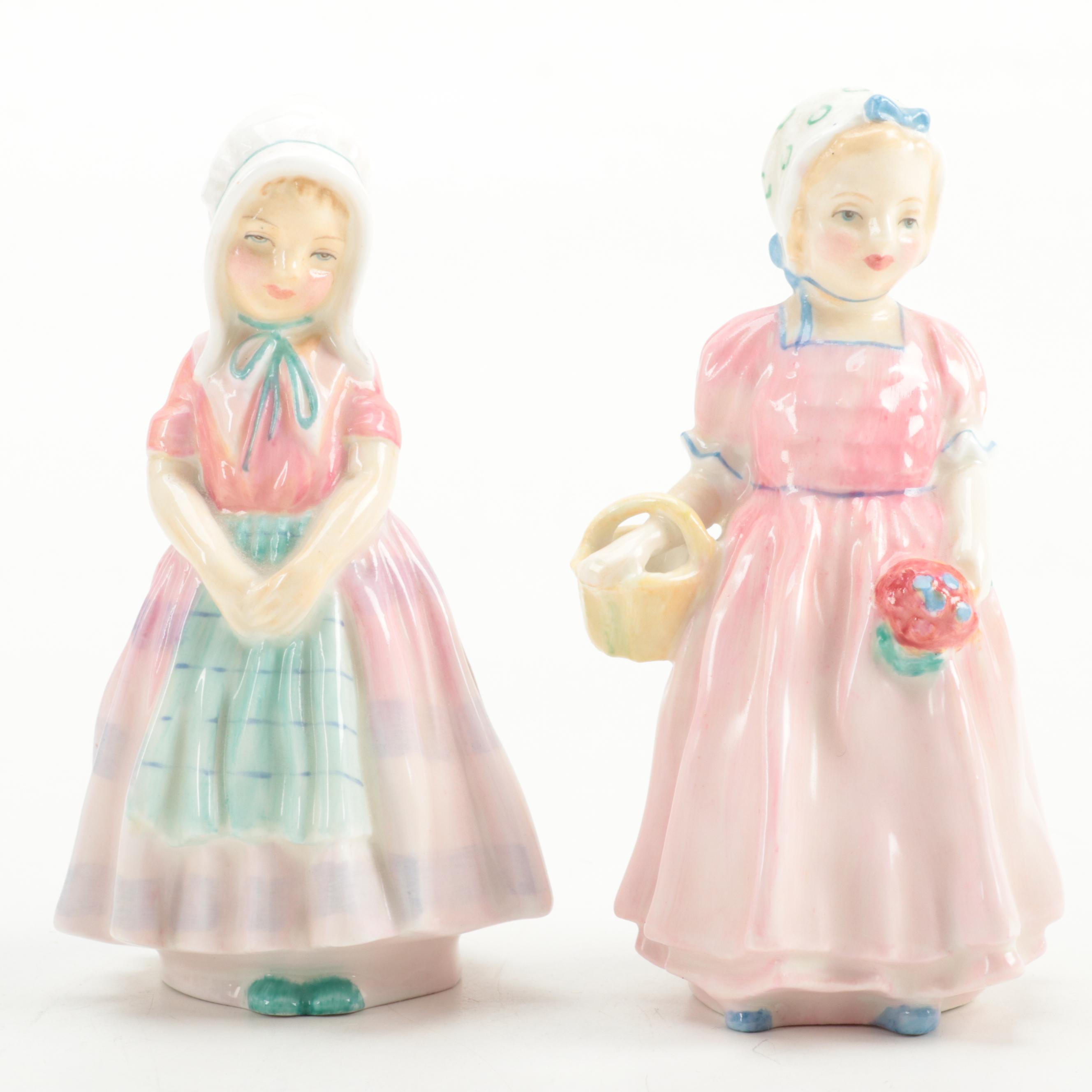 Royal Doulton "Tootles", "Tinkle Bell", and Other Porcelain Figurines
