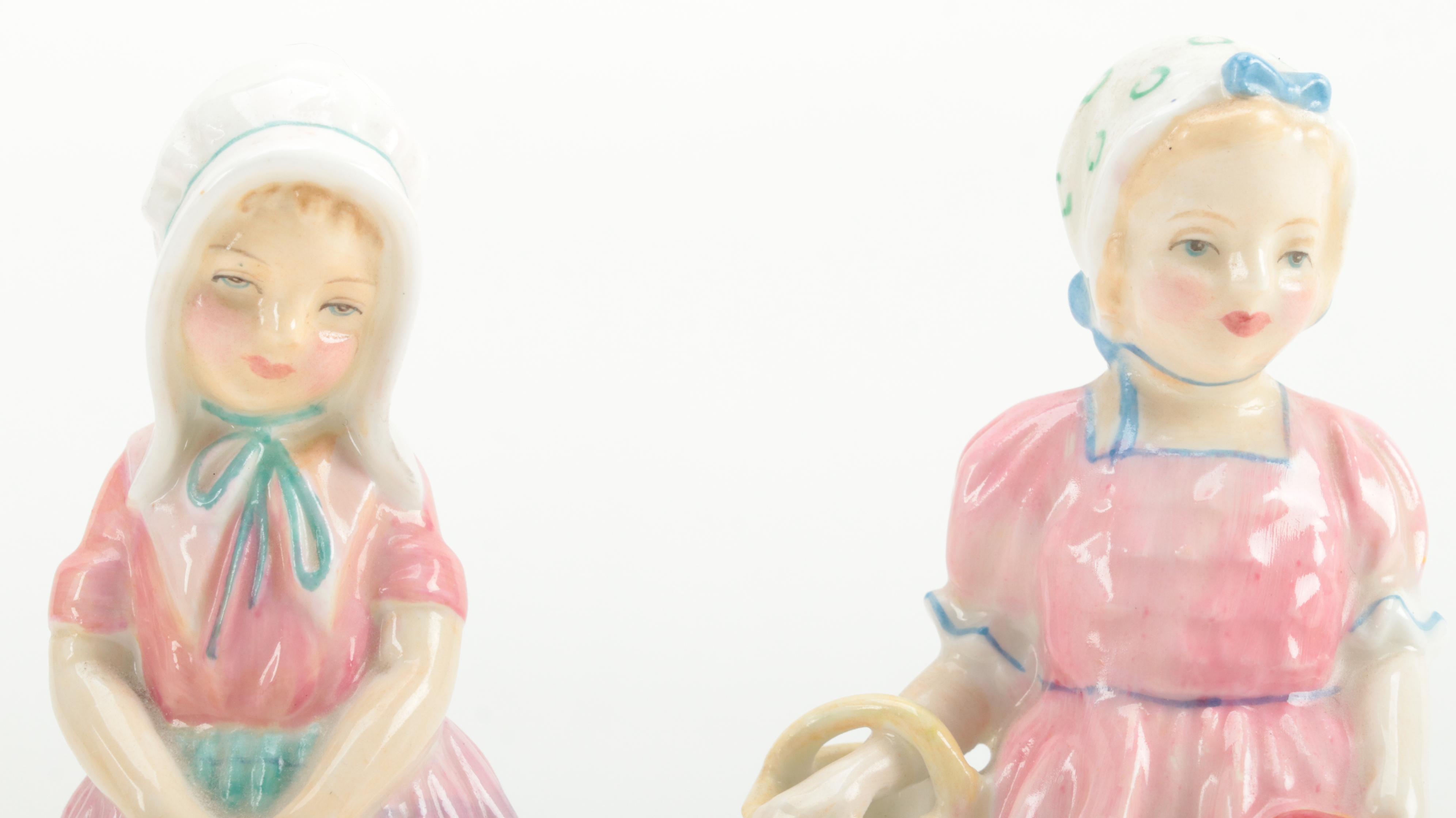 Royal Doulton "Tootles", "Tinkle Bell", and Other Porcelain Figurines