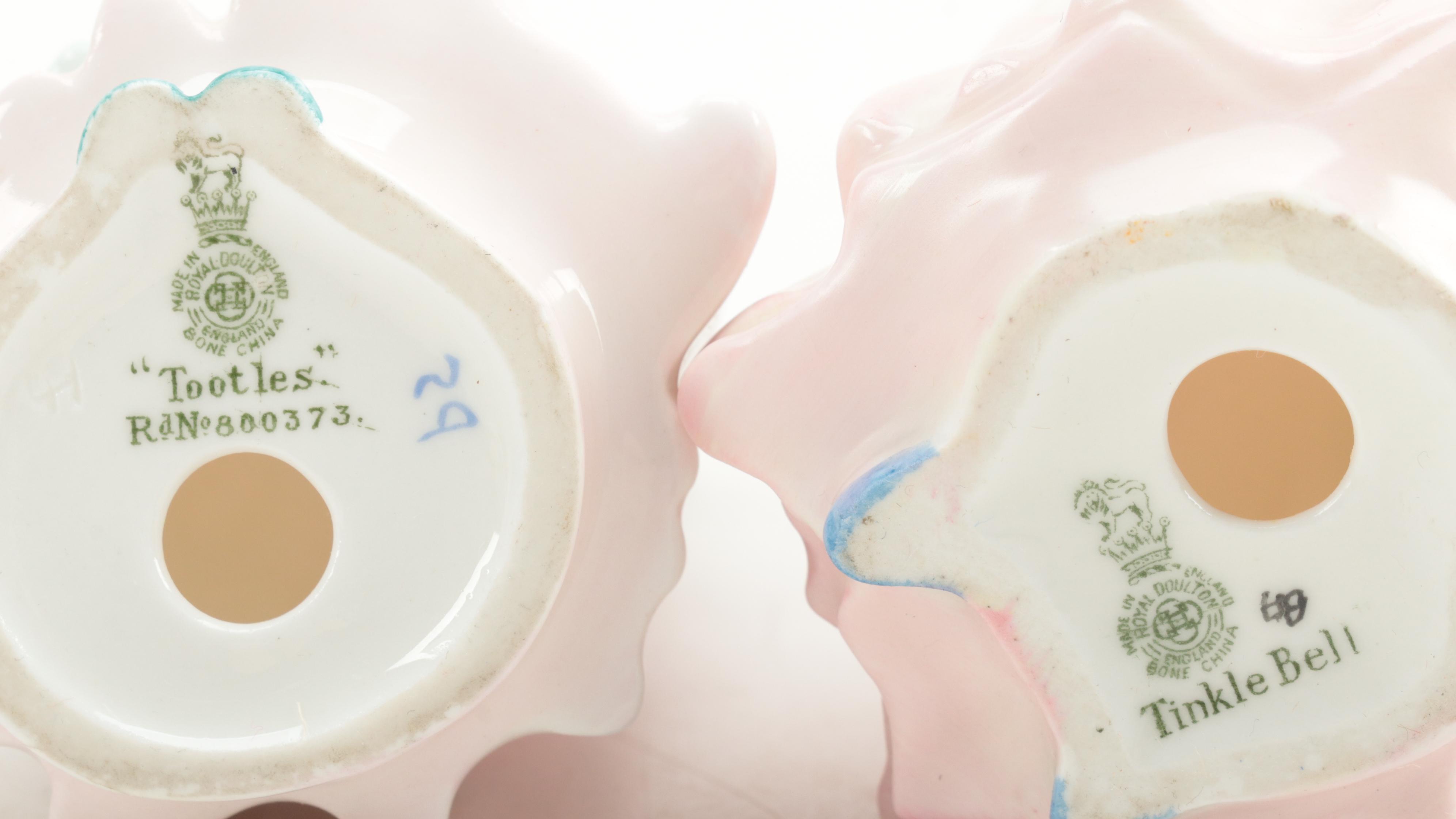 Royal Doulton "Tootles", "Tinkle Bell", and Other Porcelain Figurines