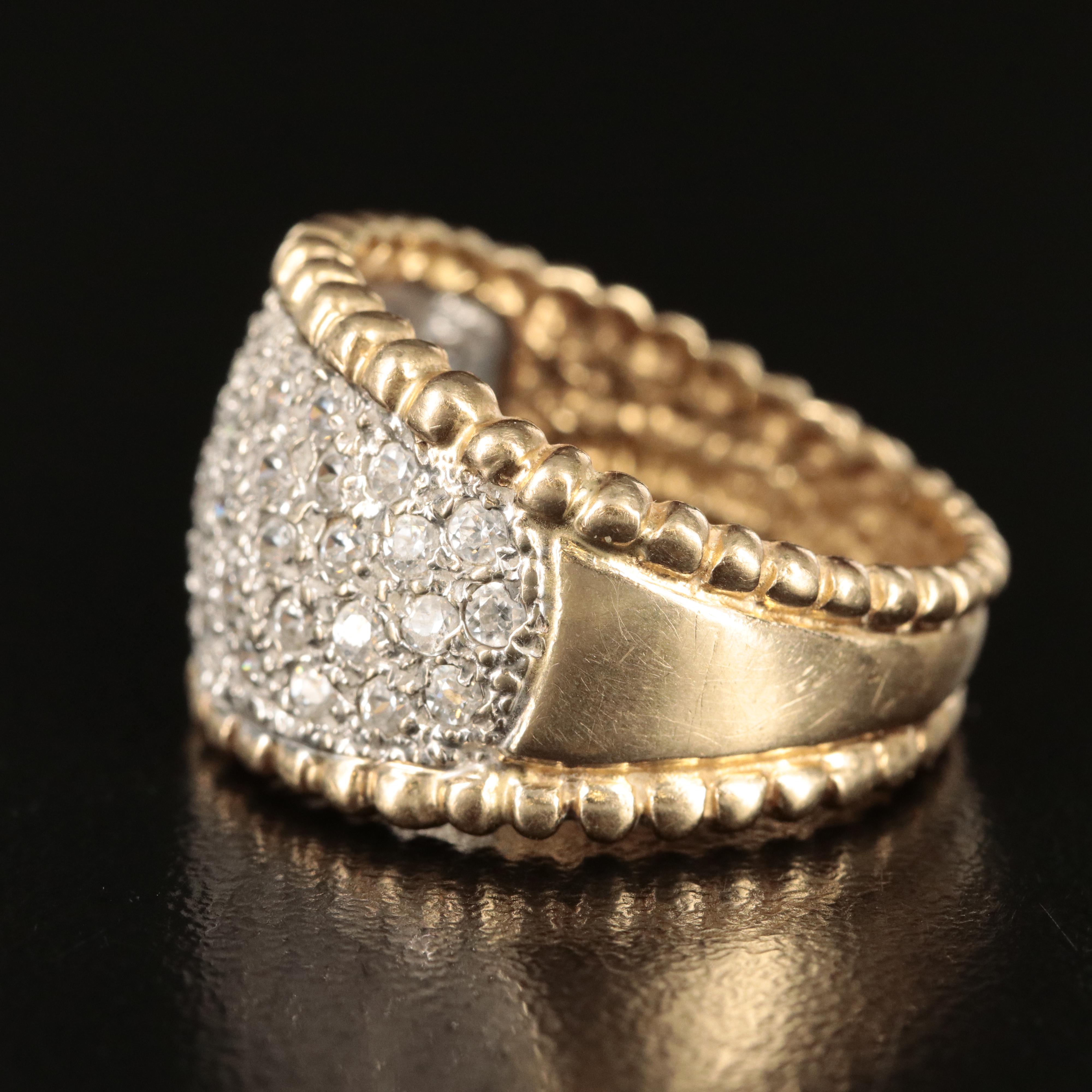14K Cubic Zirconia Ring