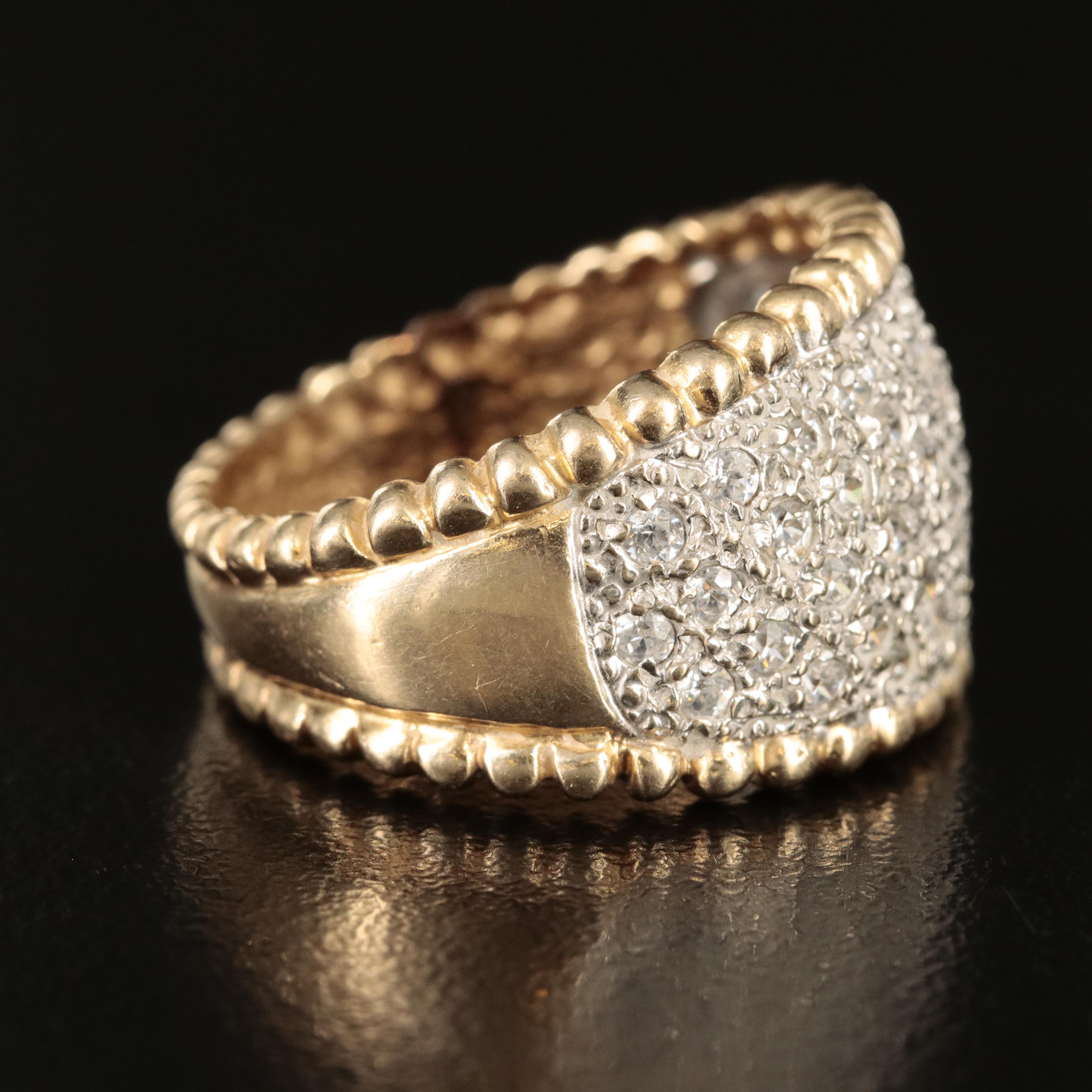 14K Cubic Zirconia Ring