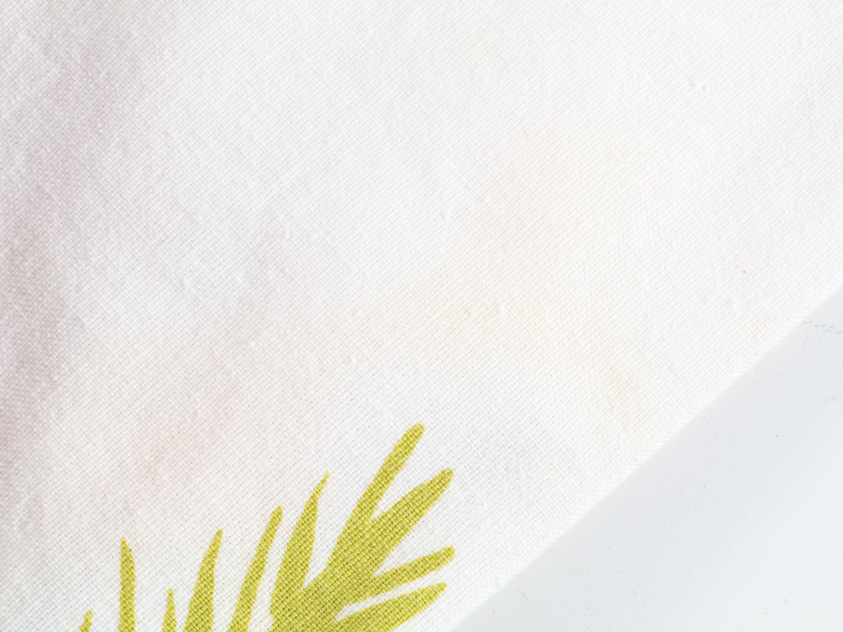 California Hand Prints Red Floral Tablecloth with Other Table Linens, Trim