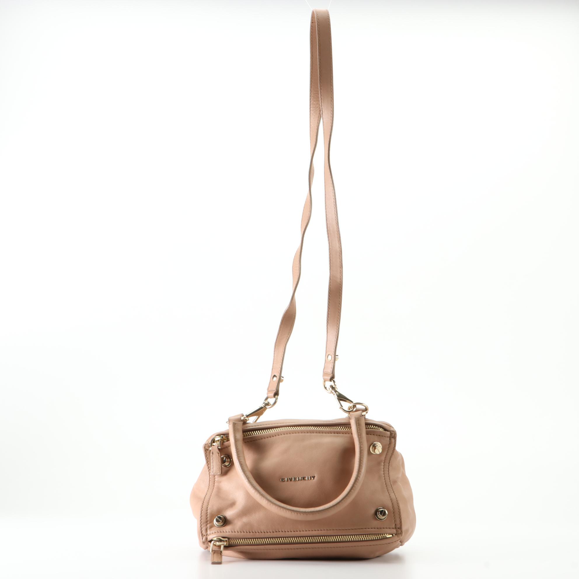 Givenchy Mini Pandora Bag in Grained Leather and Detachable Strap